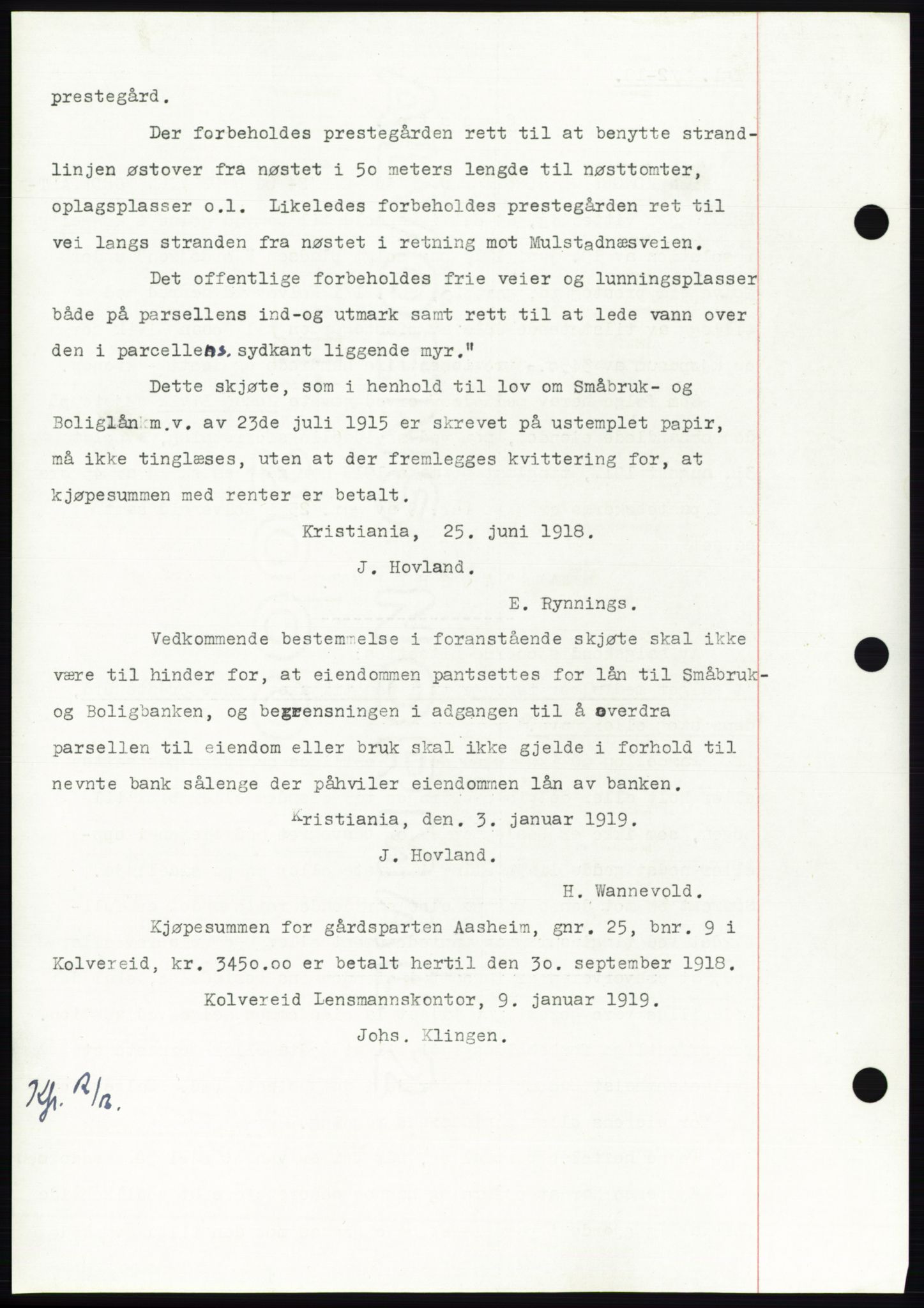 Namdal sorenskriveri, SAT/A-4133/1/2/2C: Pantebok nr. -, 1916-1921, Tingl.dato: 08.02.1919