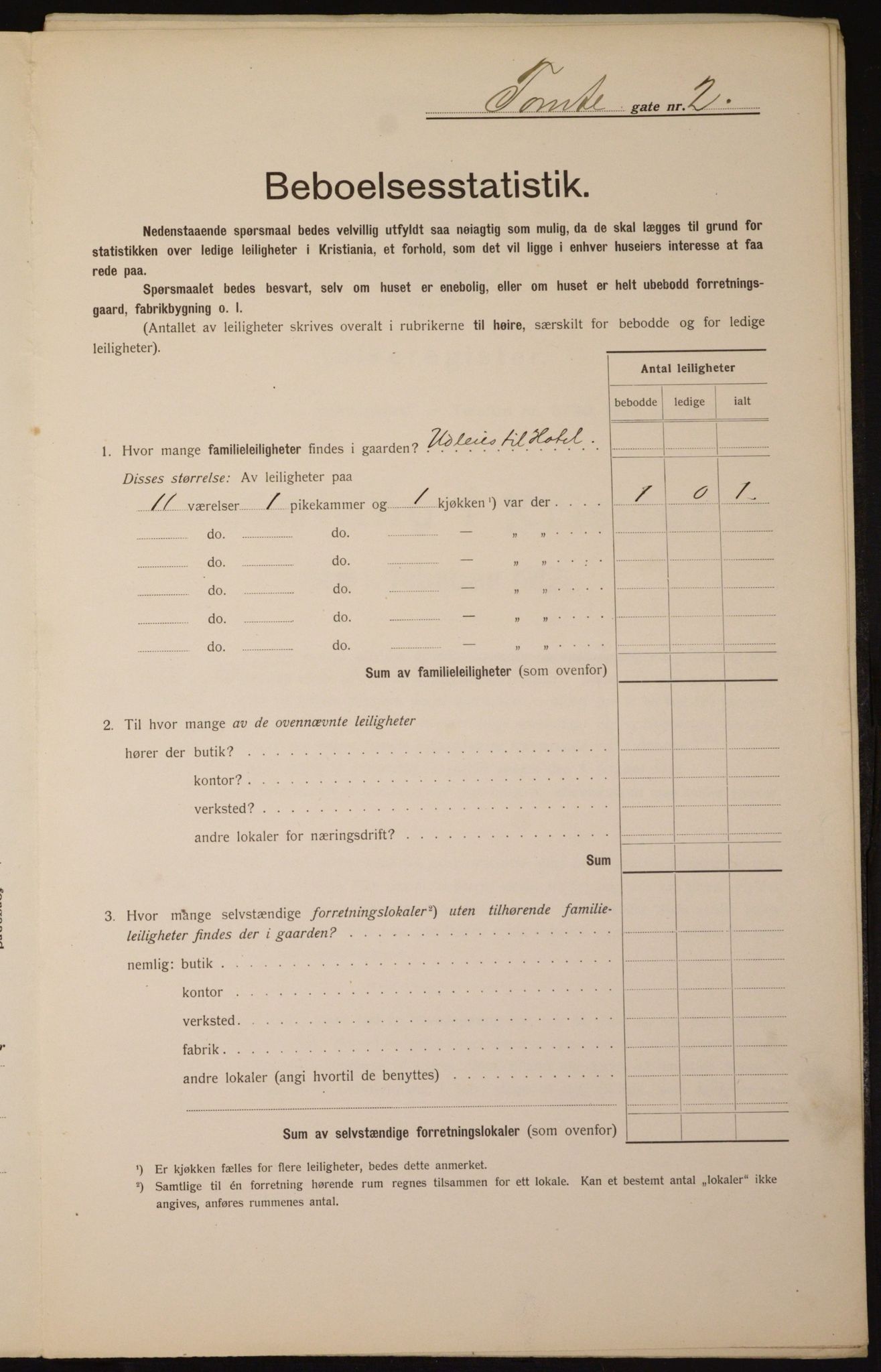 OBA, Kommunal folketelling 1.2.1912 for Kristiania, 1912, s. 113417