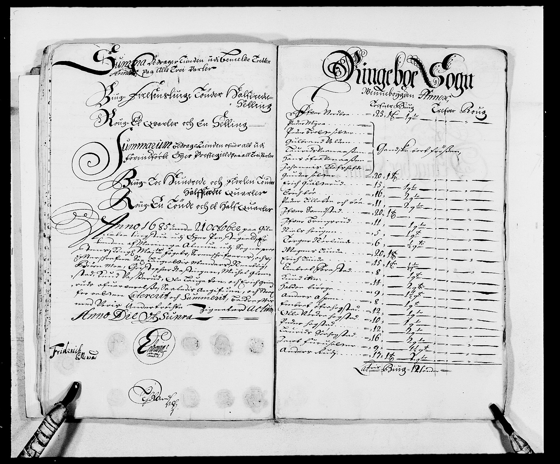 Rentekammeret inntil 1814, Reviderte regnskaper, Fogderegnskap, AV/RA-EA-4092/R17/L1160: Fogderegnskap Gudbrandsdal, 1682-1689, s. 30