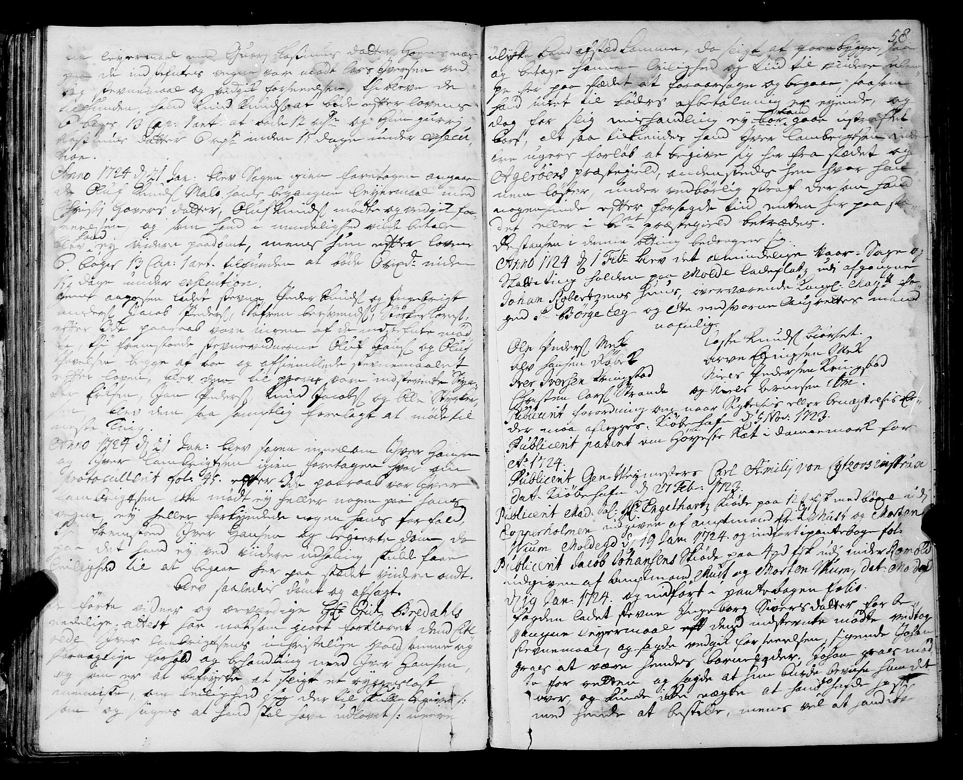 Romsdal sorenskriveri, SAT/A-4149/1/1/1A/L0009: Tingbok, 1722-1728, s. 57b-58a