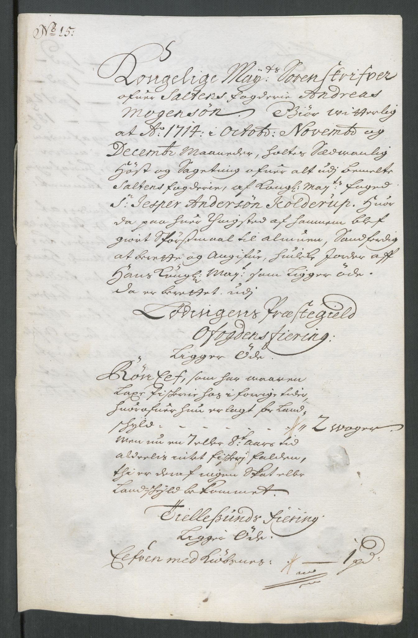 Rentekammeret inntil 1814, Reviderte regnskaper, Fogderegnskap, RA/EA-4092/R66/L4584: Fogderegnskap Salten, 1714, s. 240