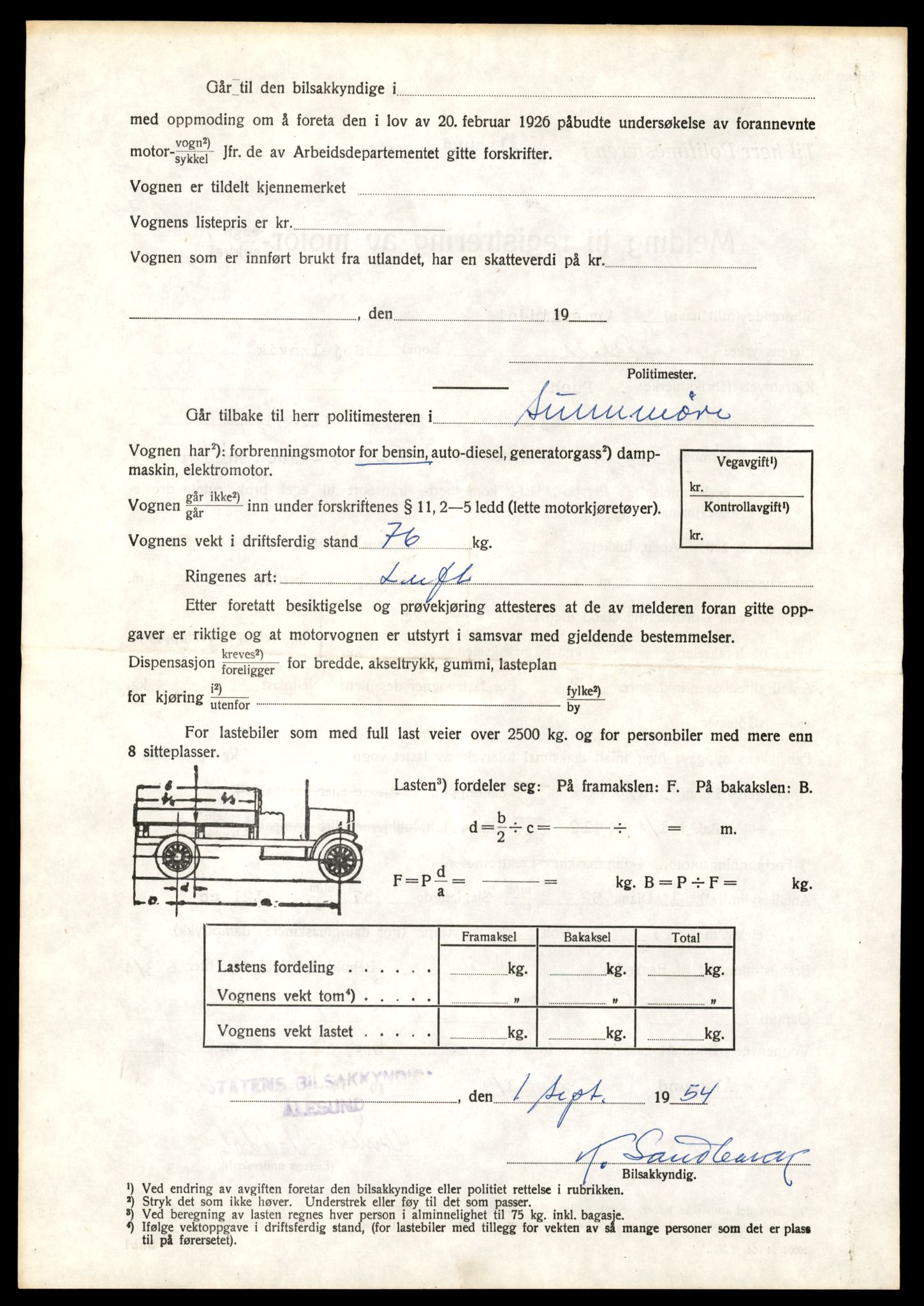 Møre og Romsdal vegkontor - Ålesund trafikkstasjon, AV/SAT-A-4099/F/Fe/L0038: Registreringskort for kjøretøy T 13180 - T 13360, 1927-1998, s. 764