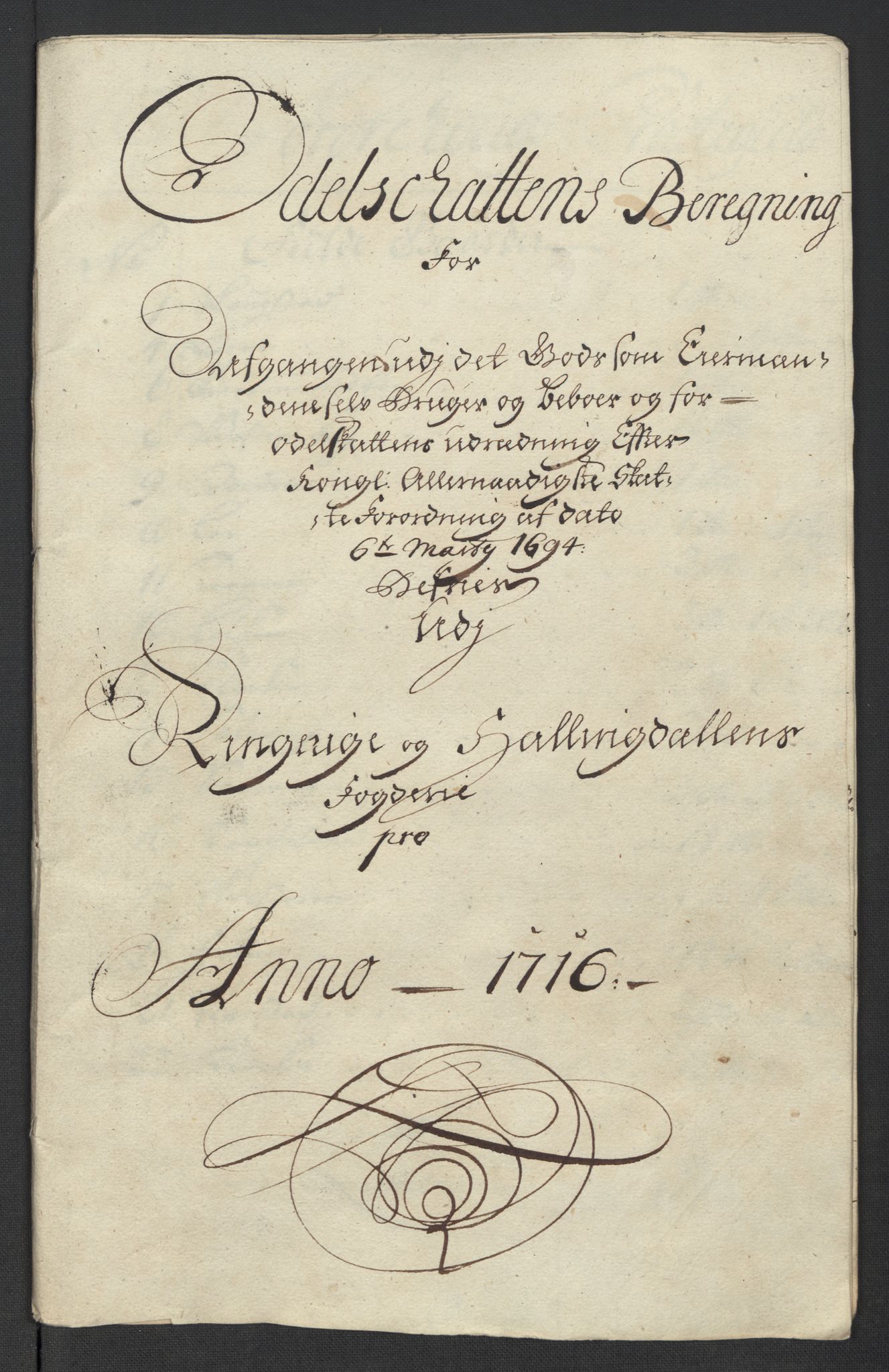Rentekammeret inntil 1814, Reviderte regnskaper, Fogderegnskap, RA/EA-4092/R23/L1474: Fogderegnskap Ringerike og Hallingdal, 1716, s. 165
