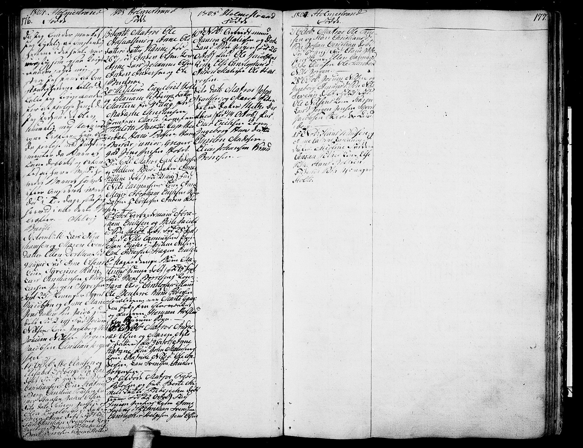 Botne kirkebøker, SAKO/A-340/F/Fa/L0003: Ministerialbok nr. I 3 /2, 1799-1819, s. 176-177