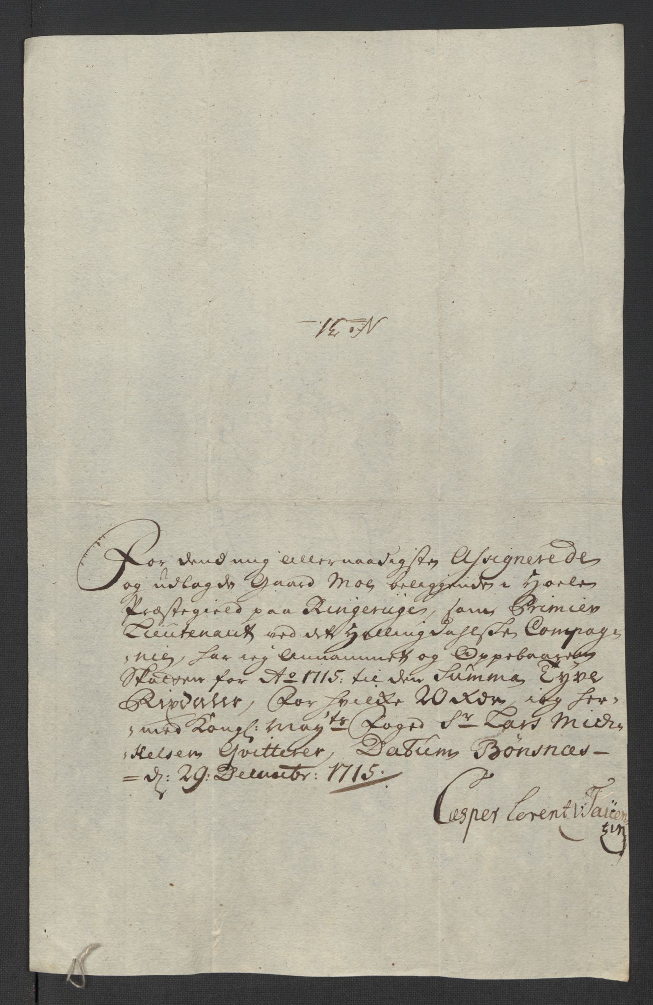 Rentekammeret inntil 1814, Reviderte regnskaper, Fogderegnskap, AV/RA-EA-4092/R23/L1473: Fogderegnskap Ringerike og Hallingdal, 1715, s. 241