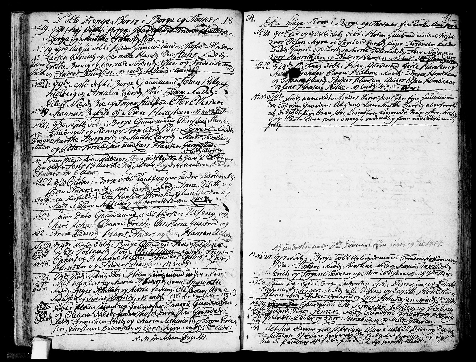 Borge prestekontor Kirkebøker, SAO/A-10903/F/Fa/L0002: Ministerialbok nr. I 2, 1791-1817, s. 41