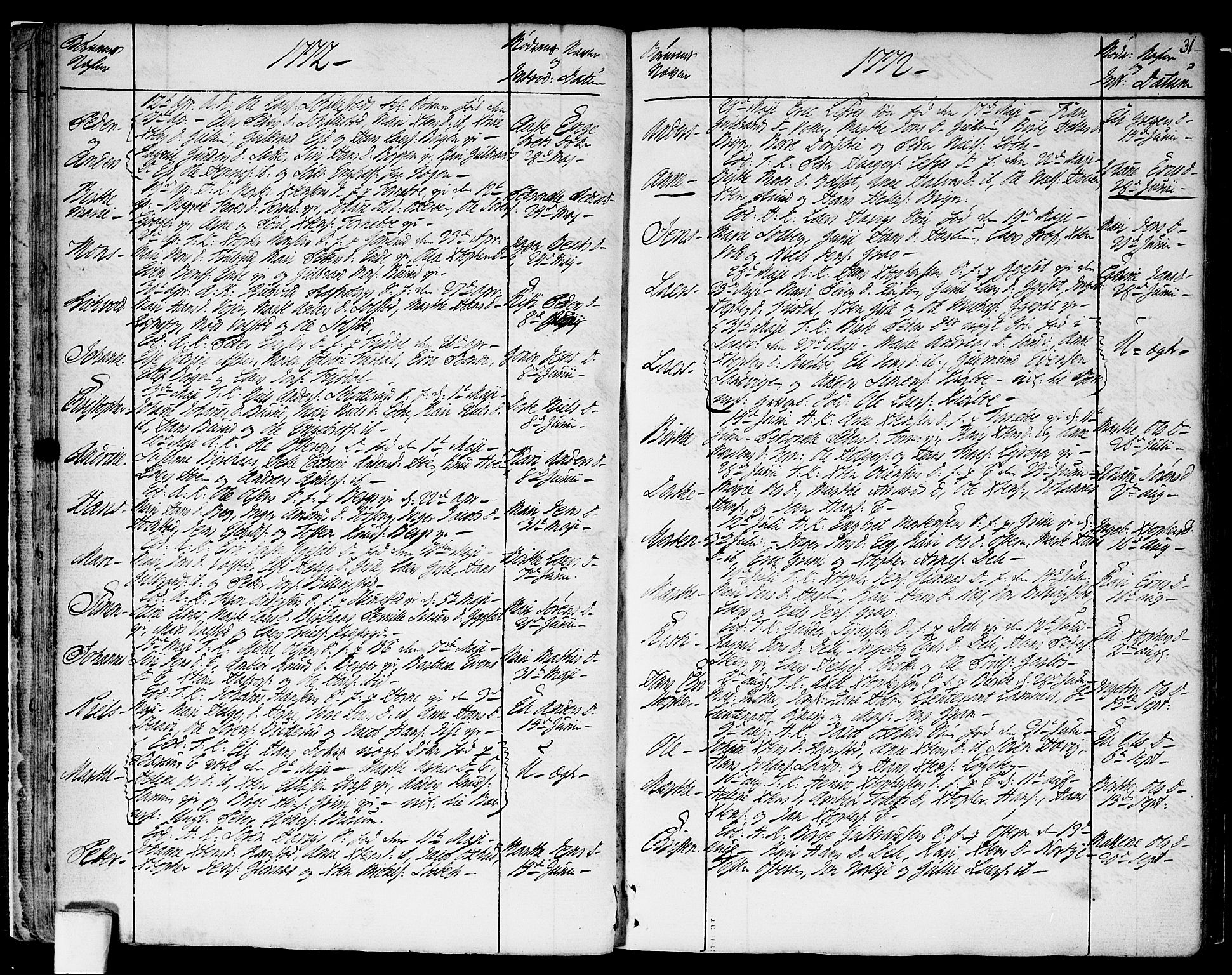 Asker prestekontor Kirkebøker, SAO/A-10256a/F/Fa/L0003: Ministerialbok nr. I 3, 1767-1807, s. 31