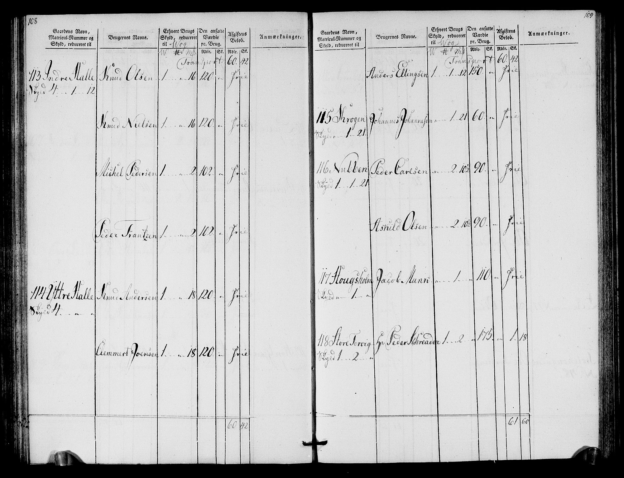 Rentekammeret inntil 1814, Realistisk ordnet avdeling, AV/RA-EA-4070/N/Ne/Nea/L0125b: Sunnmøre fogderi. Oppebørselsregister for fogderiets søndre del, 1803, s. 56