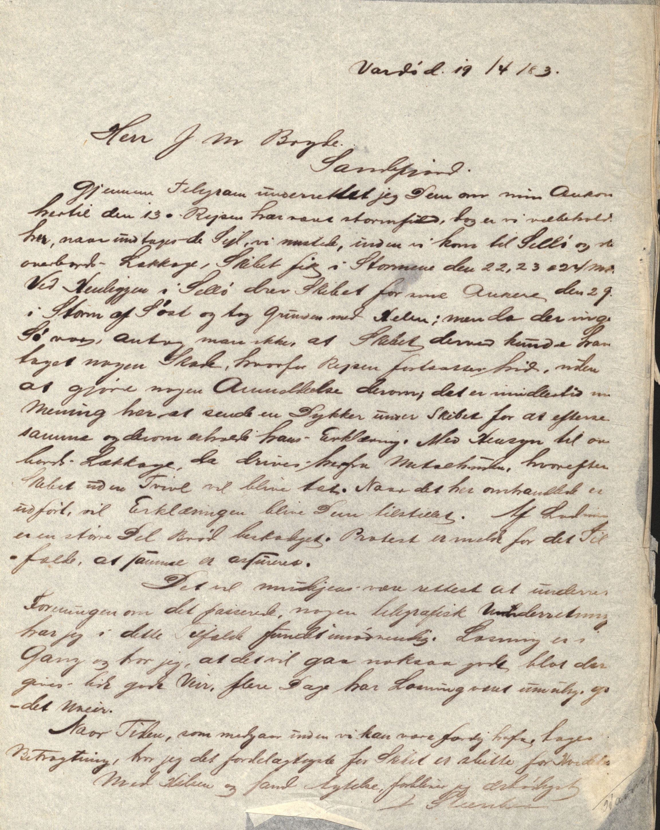 Pa 63 - Østlandske skibsassuranceforening, VEMU/A-1079/G/Ga/L0016/0006: Havaridokumenter / Insulan, Henrik Ibsen, Harmonia, Odin, Nornen, 1883, s. 31