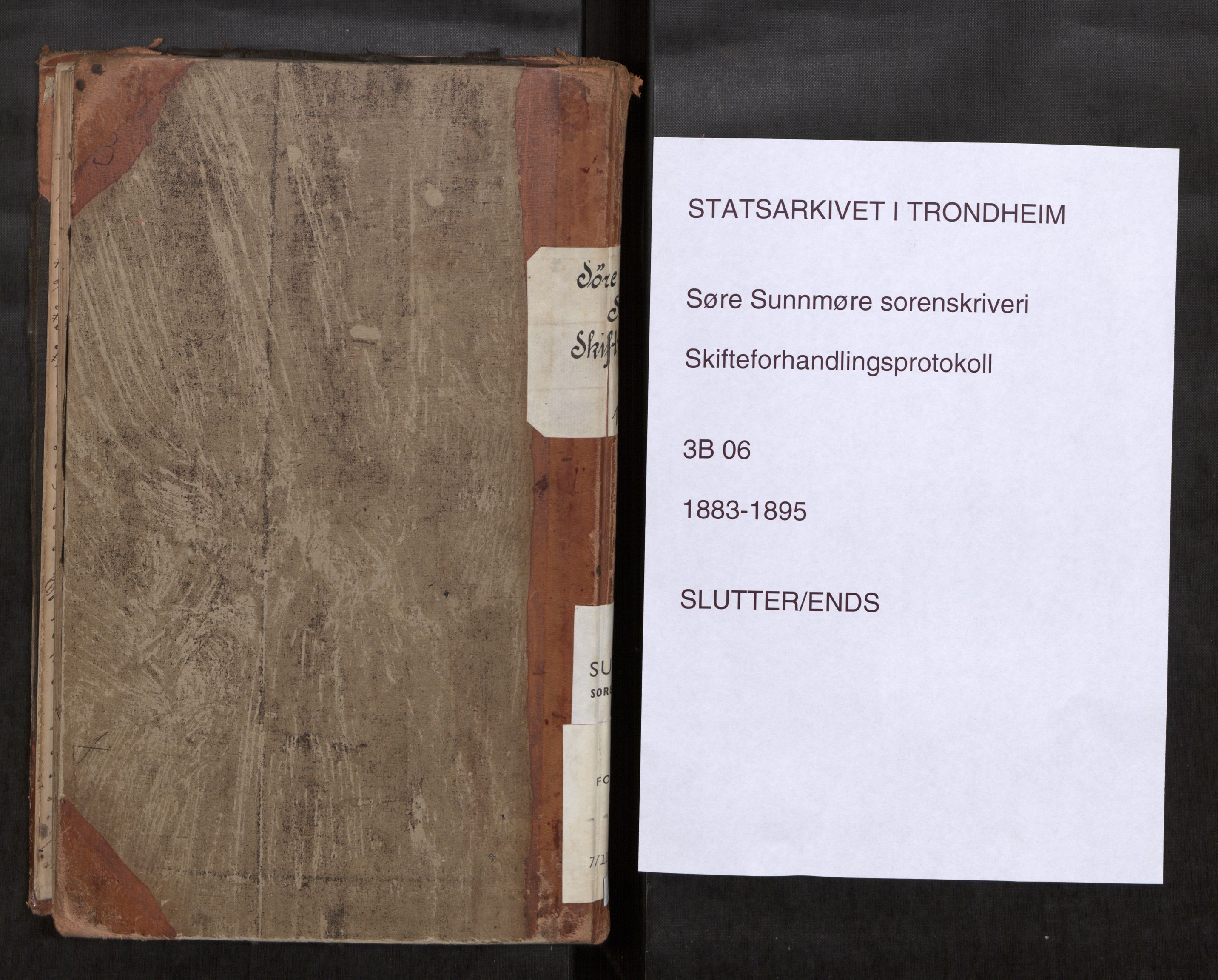Søre Sunnmøre sorenskriveri, SAT/A-4122/1/3/3B/L0006: Skiftebehandlings- / Skifteforhandlingsprotokollar, 1883-1895