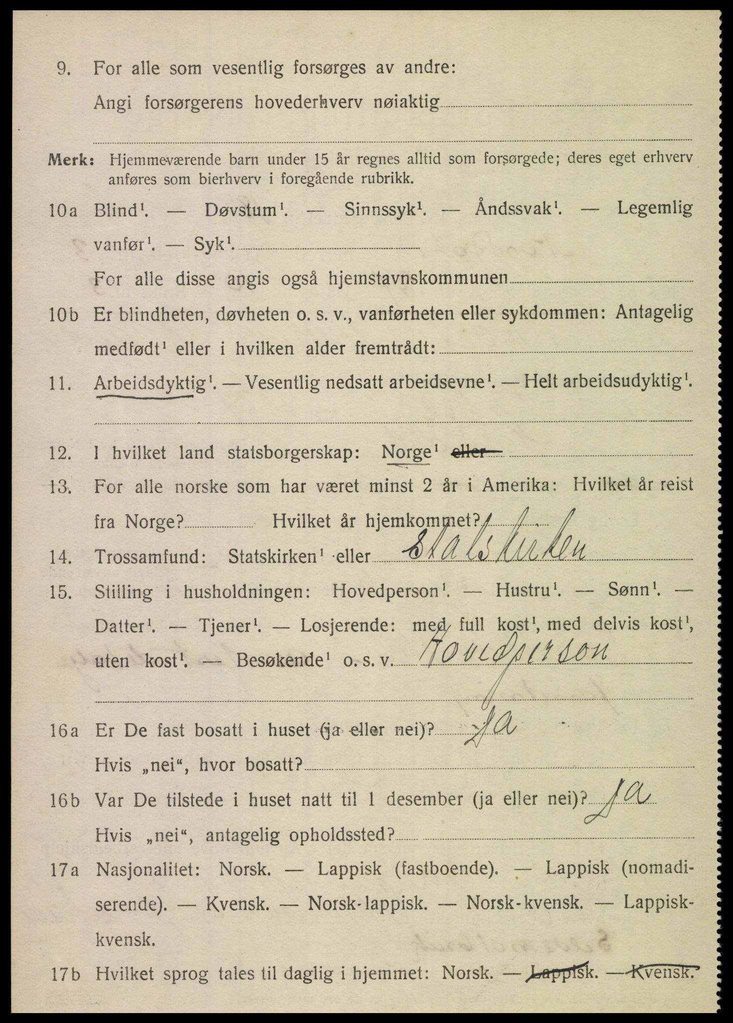 SAT, Folketelling 1920 for 1846 Nordfold herred, 1920, s. 1874