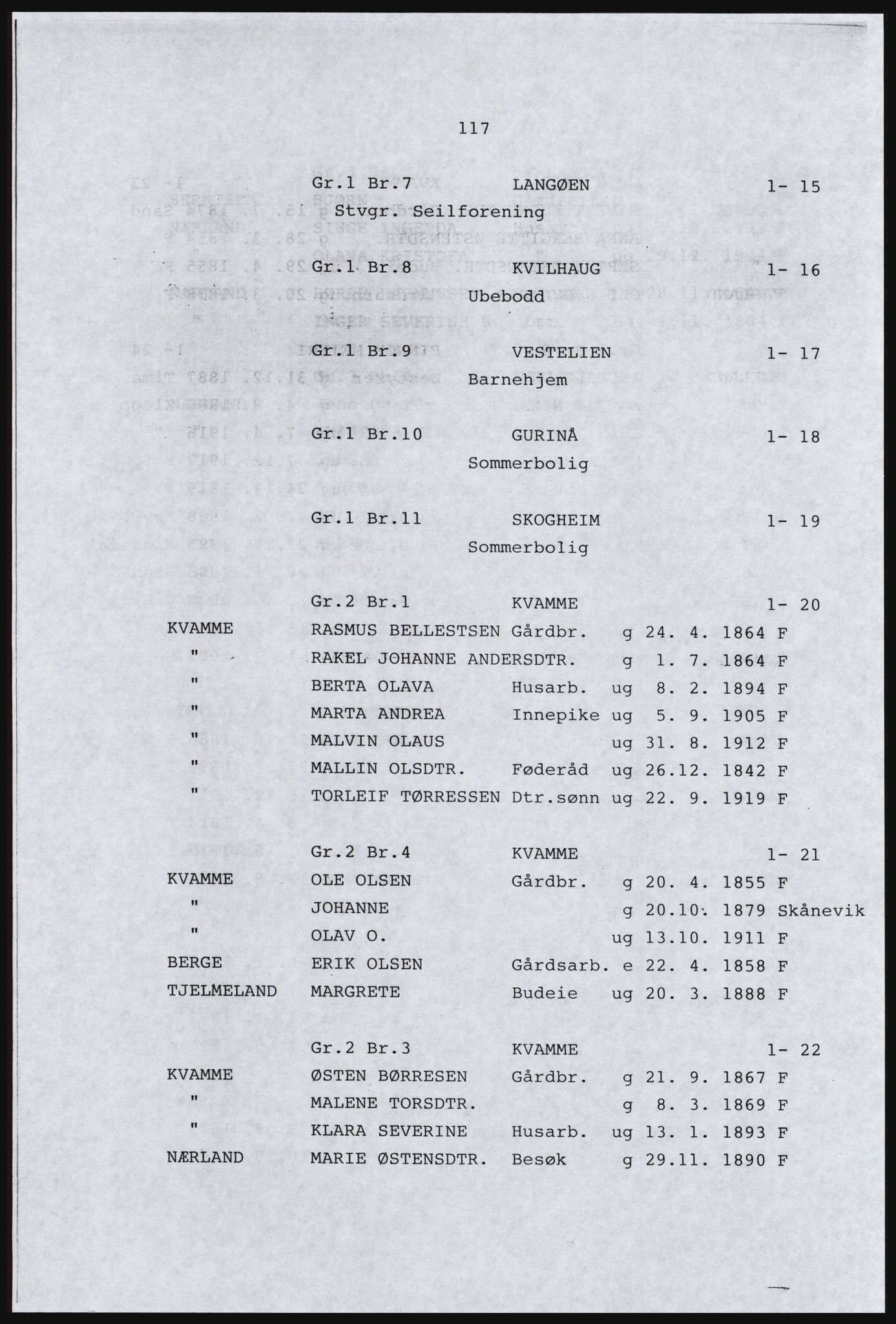 SAST, Avskrift av folketellingen 1920 for Ryfylkeøyene, 1920, s. 139