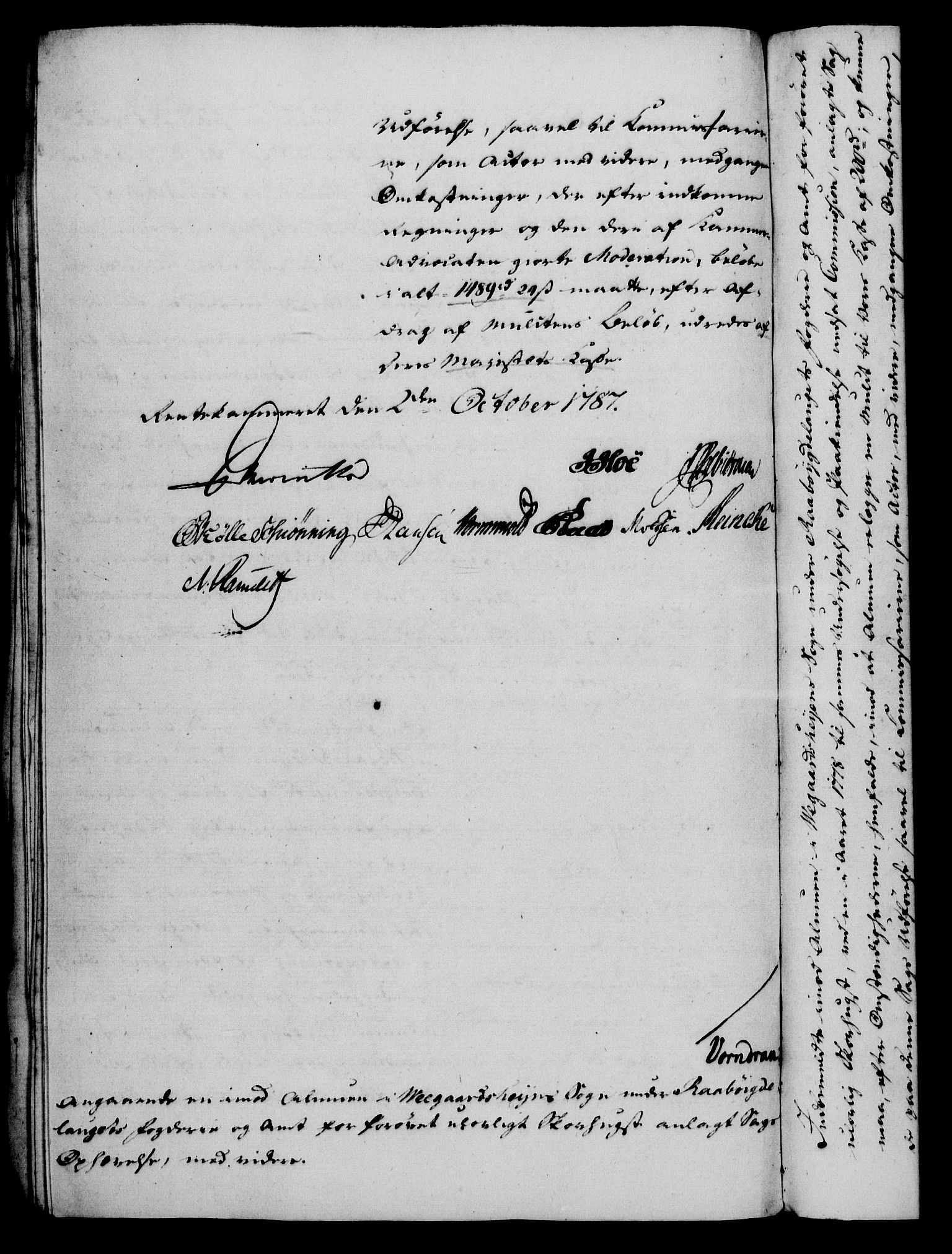 Rentekammeret, Kammerkanselliet, RA/EA-3111/G/Gf/Gfa/L0069: Norsk relasjons- og resolusjonsprotokoll (merket RK 52.69), 1787, s. 1069