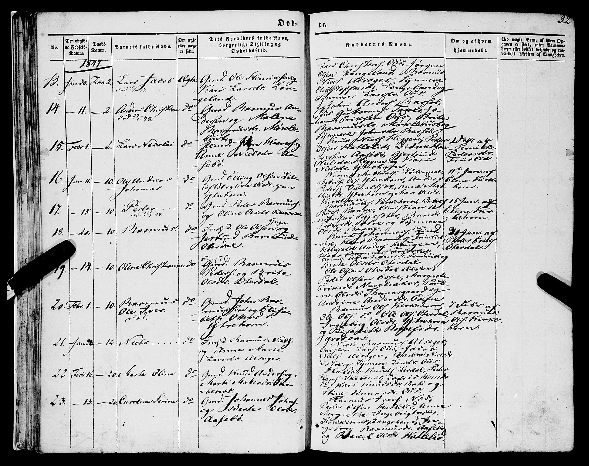 Eid sokneprestembete, AV/SAB-A-82301/H/Haa/Haaa/L0007: Ministerialbok nr. A 7, 1844-1858, s. 32