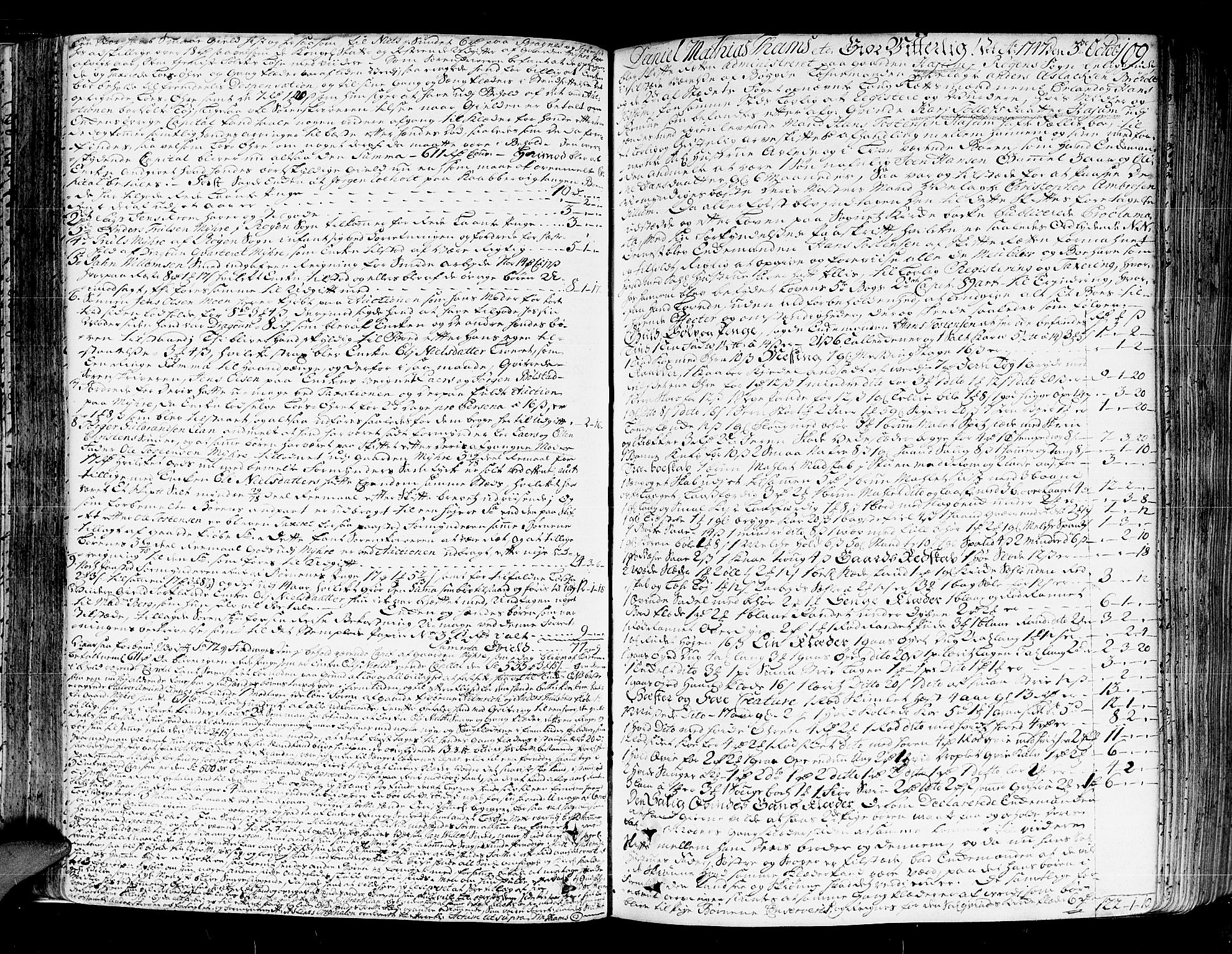 Lier, Røyken og Hurum sorenskriveri, AV/SAKO-A-89/H/Hc/L0004: Skifteprotokoll, 1745-1761, s. 108b-109a