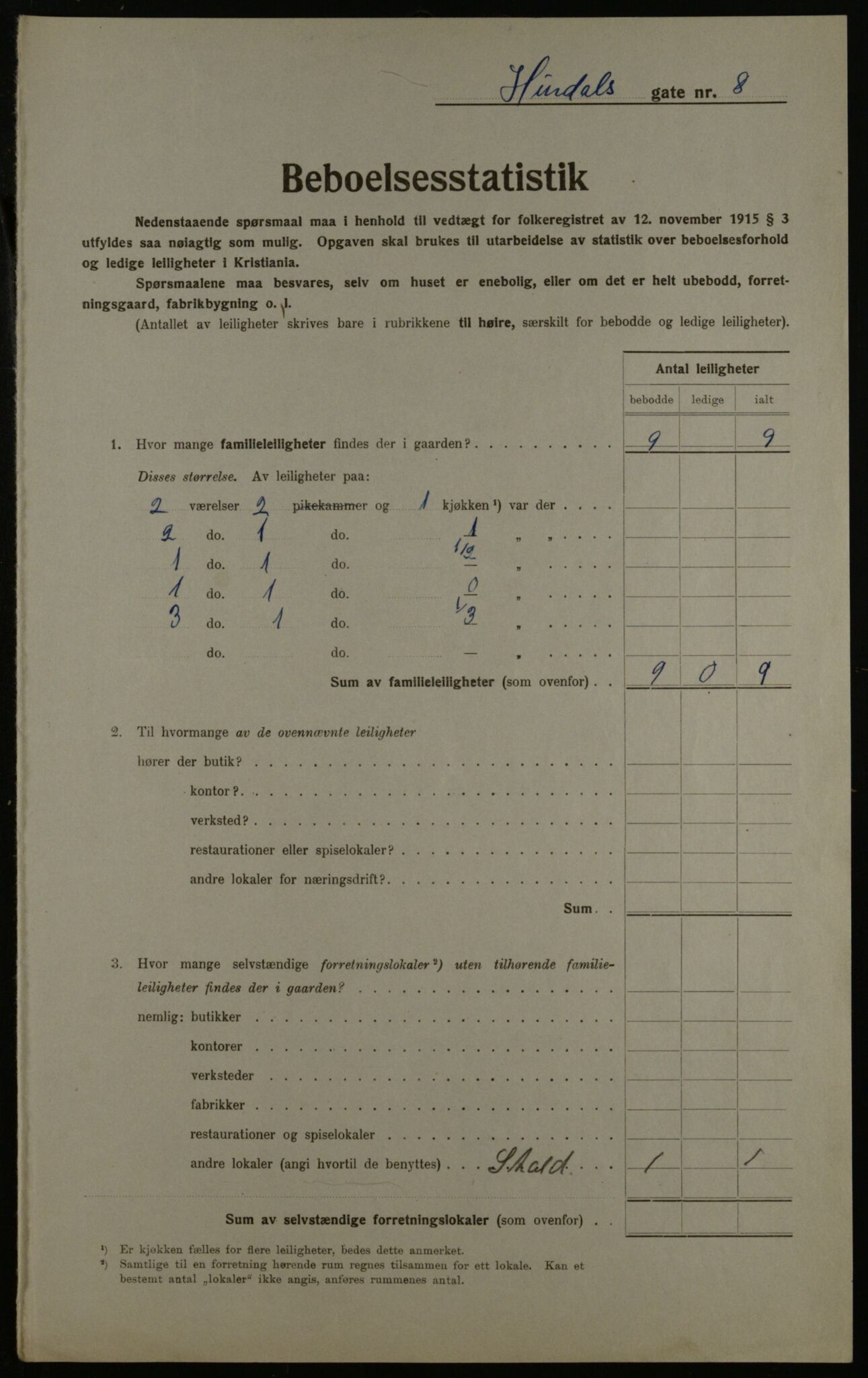 OBA, Kommunal folketelling 1.12.1923 for Kristiania, 1923, s. 47143