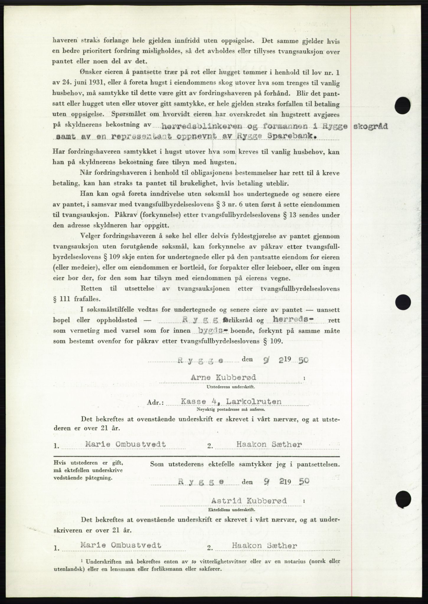 Moss sorenskriveri, SAO/A-10168: Pantebok nr. B23, 1949-1950, Dagboknr: 598/1950