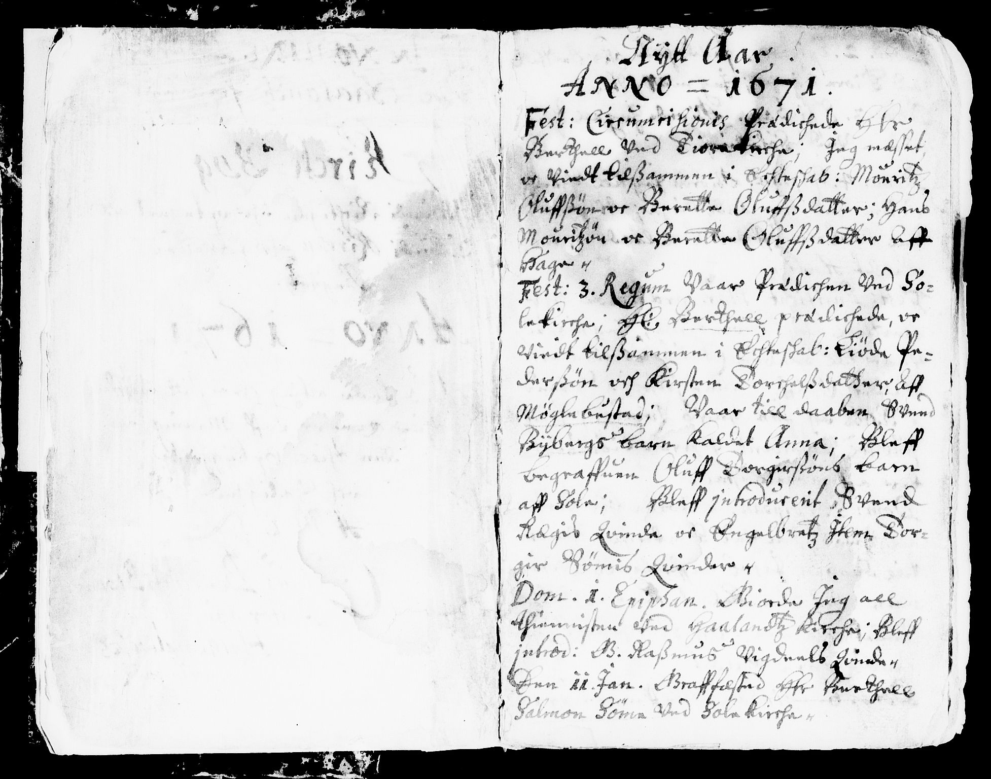 Håland sokneprestkontor, AV/SAST-A-101802/001/30BA/L0001: Ministerialbok nr. A 1, 1671-1722
