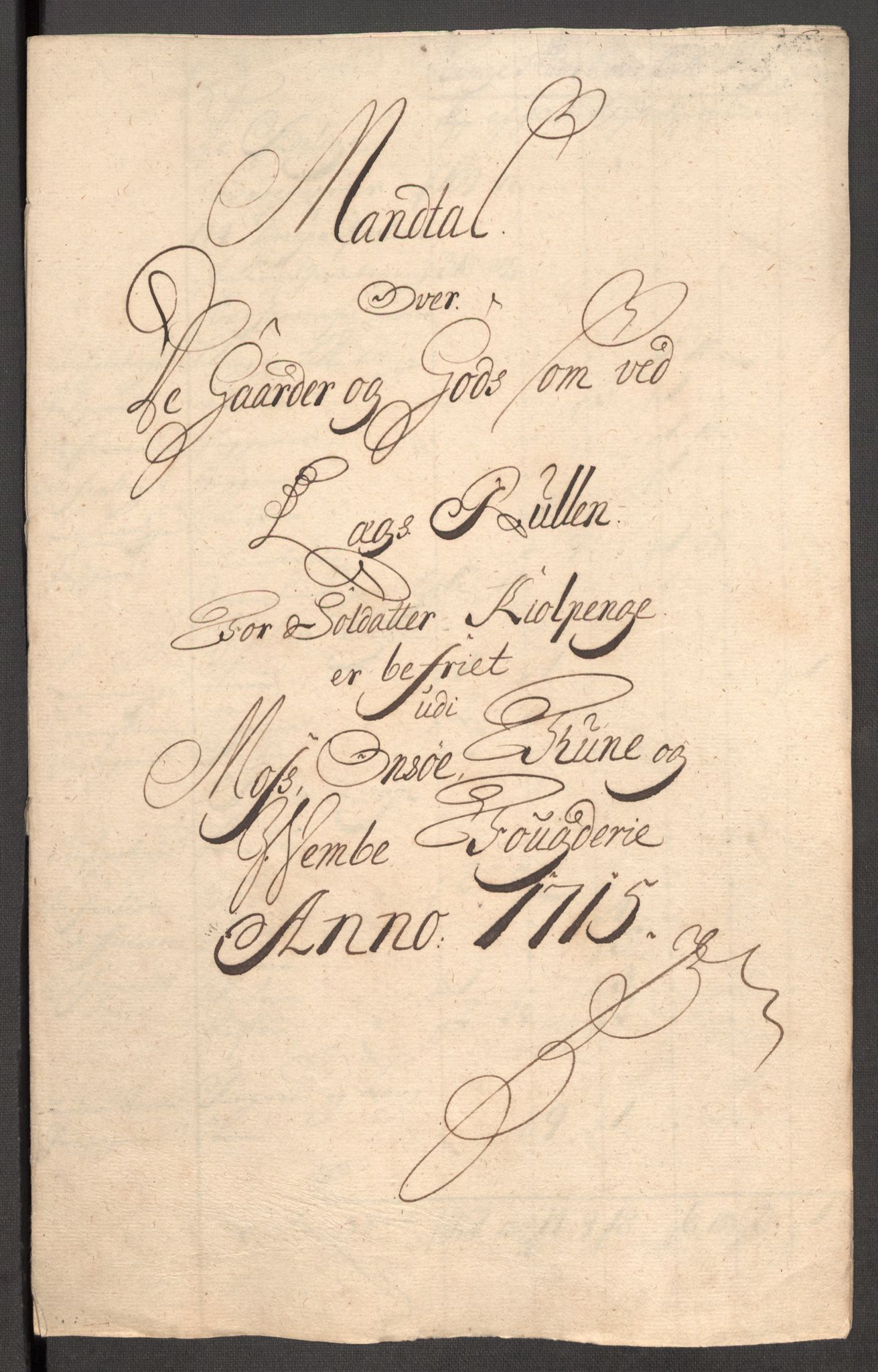 Rentekammeret inntil 1814, Reviderte regnskaper, Fogderegnskap, RA/EA-4092/R04/L0140: Fogderegnskap Moss, Onsøy, Tune, Veme og Åbygge, 1715-1716, s. 207