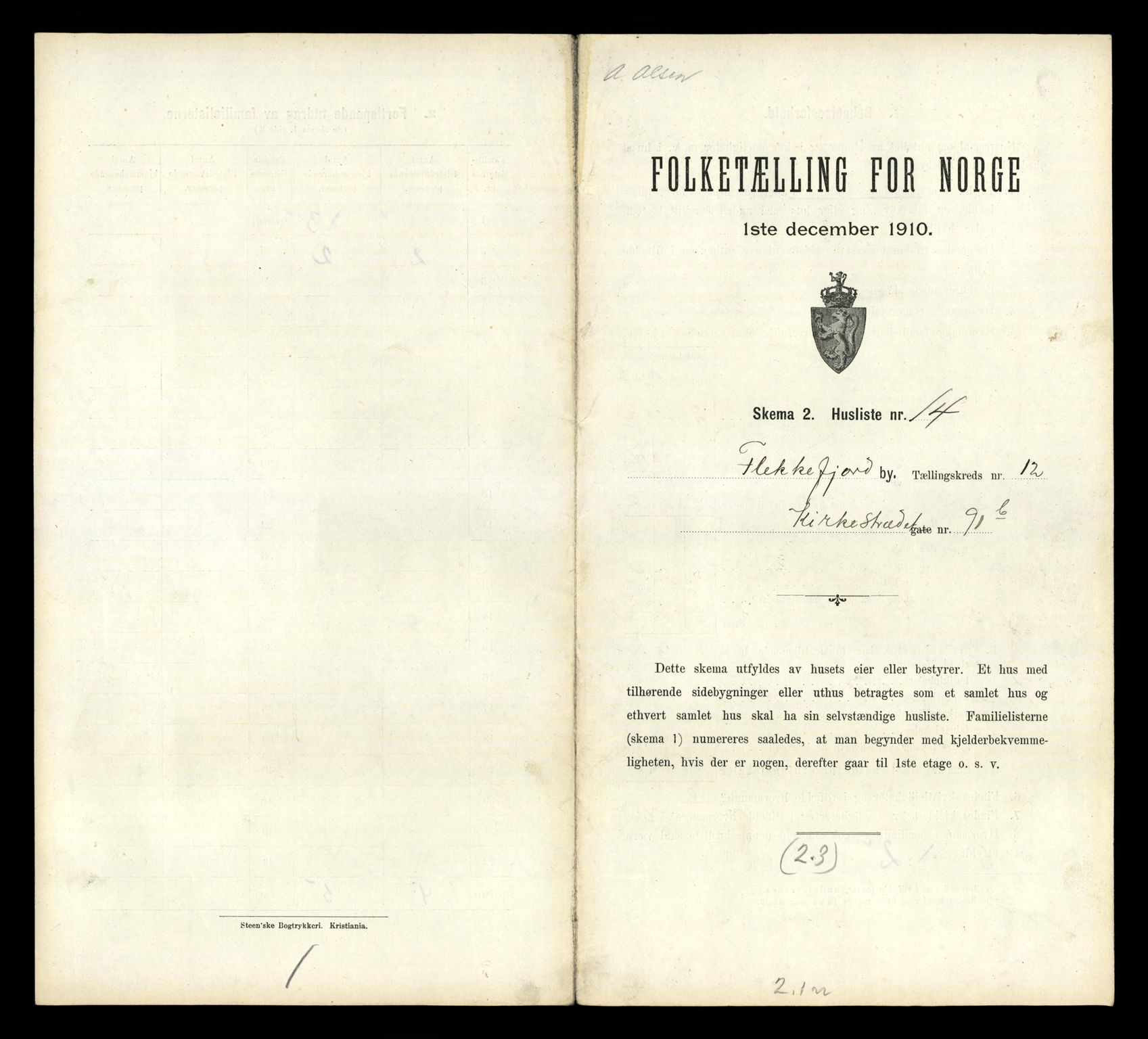 RA, Folketelling 1910 for 1004 Flekkefjord kjøpstad, 1910, s. 1094