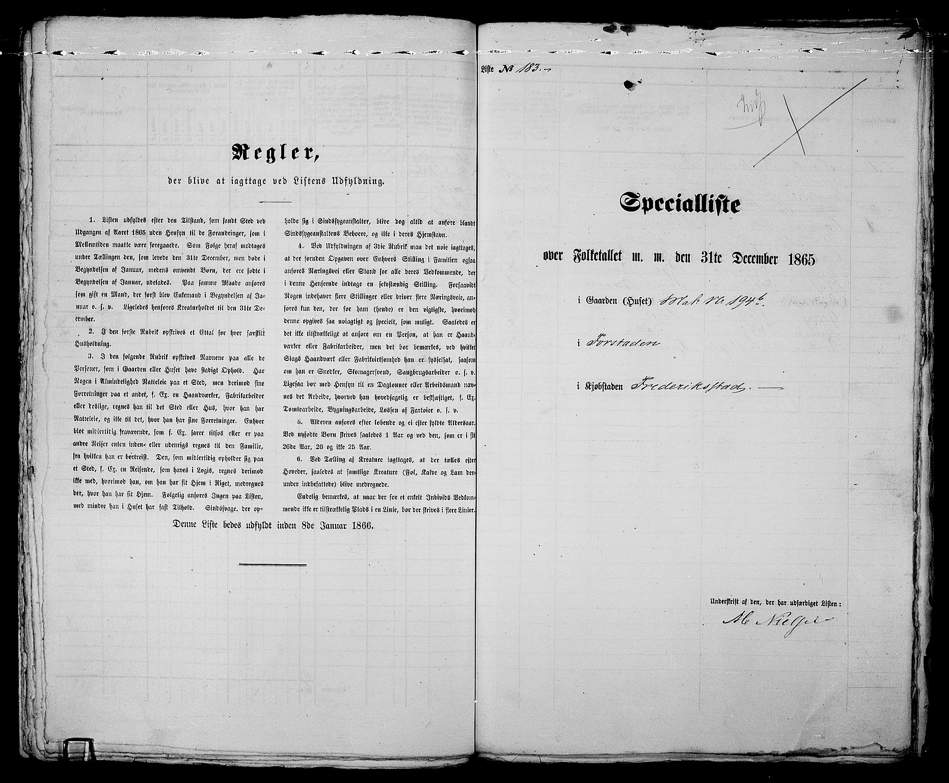 RA, Folketelling 1865 for 0103B Fredrikstad prestegjeld, Fredrikstad kjøpstad, 1865, s. 392