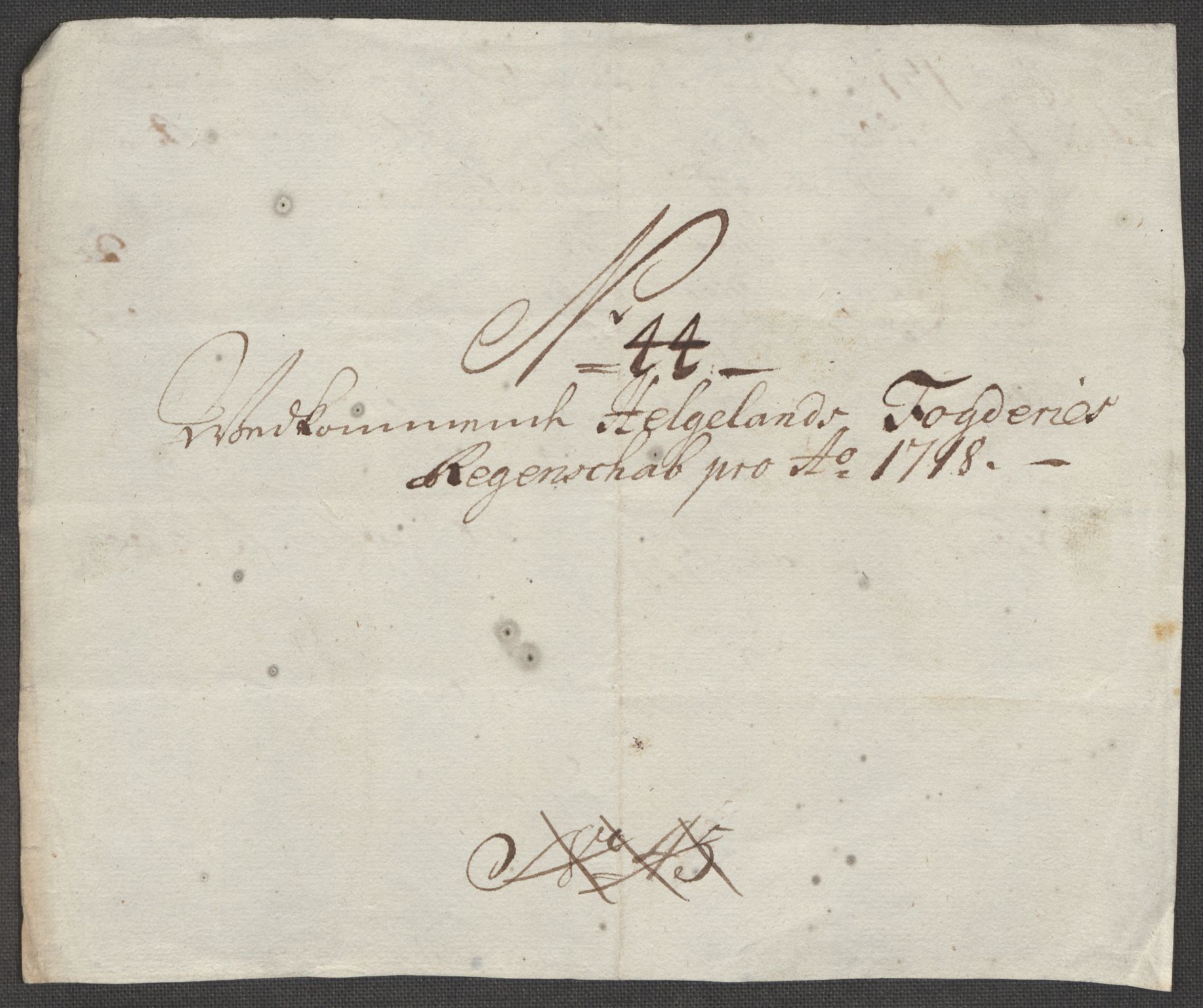 Rentekammeret inntil 1814, Reviderte regnskaper, Fogderegnskap, AV/RA-EA-4092/R65/L4516: Fogderegnskap Helgeland, 1718, s. 287