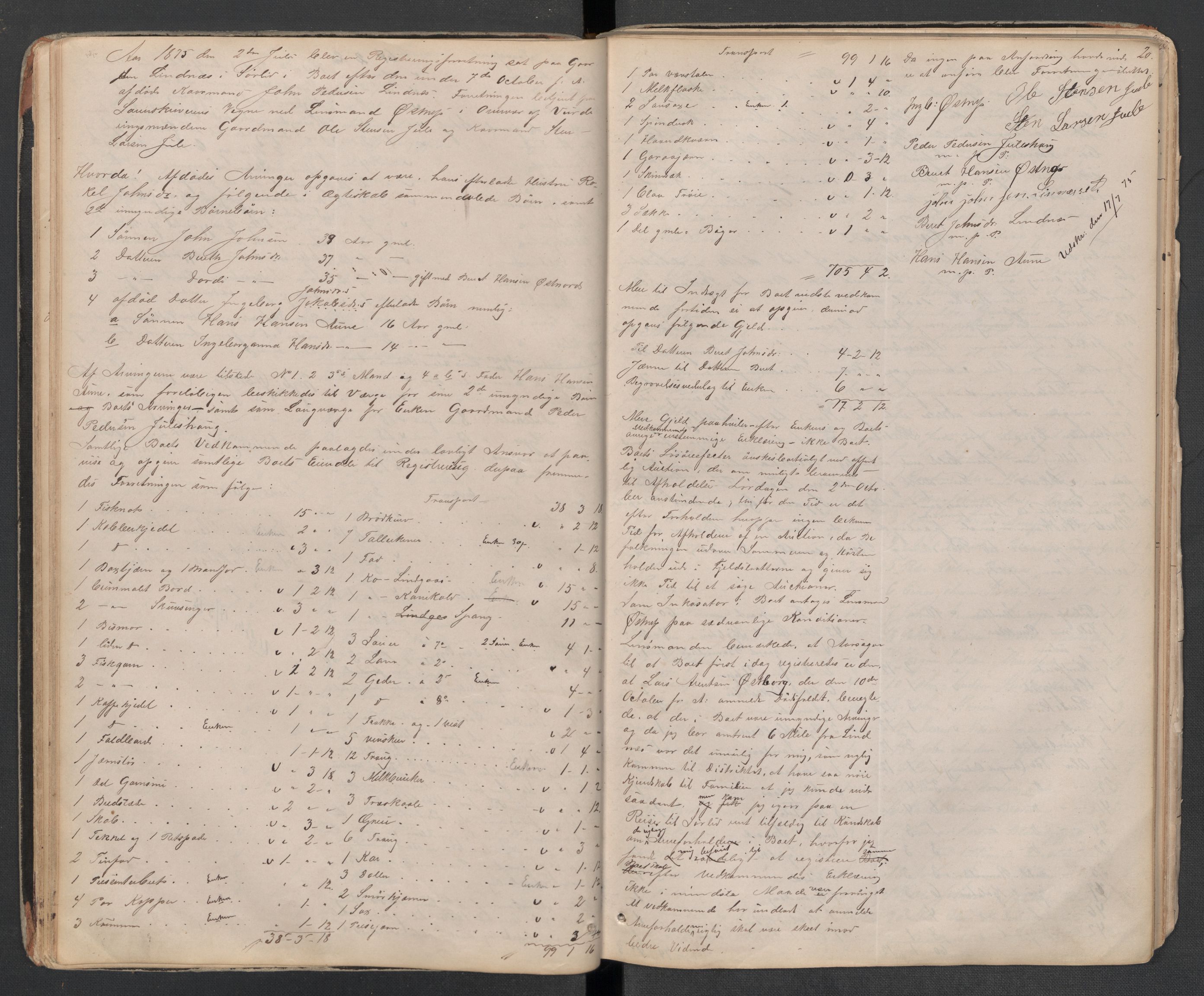 Lierne lensmannskontor - 1. avlevering, AV/SAT-A-1030/02/L0014: Dødsfalls-/ registreringsprotokoll, 1872-1905, s. 20