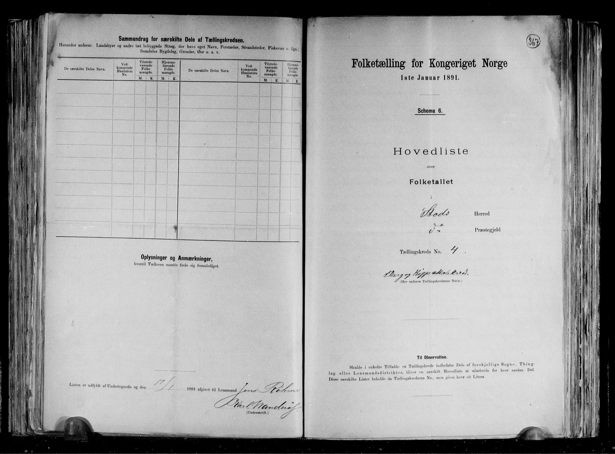 RA, Folketelling 1891 for 1734 Stod herred, 1891, s. 16