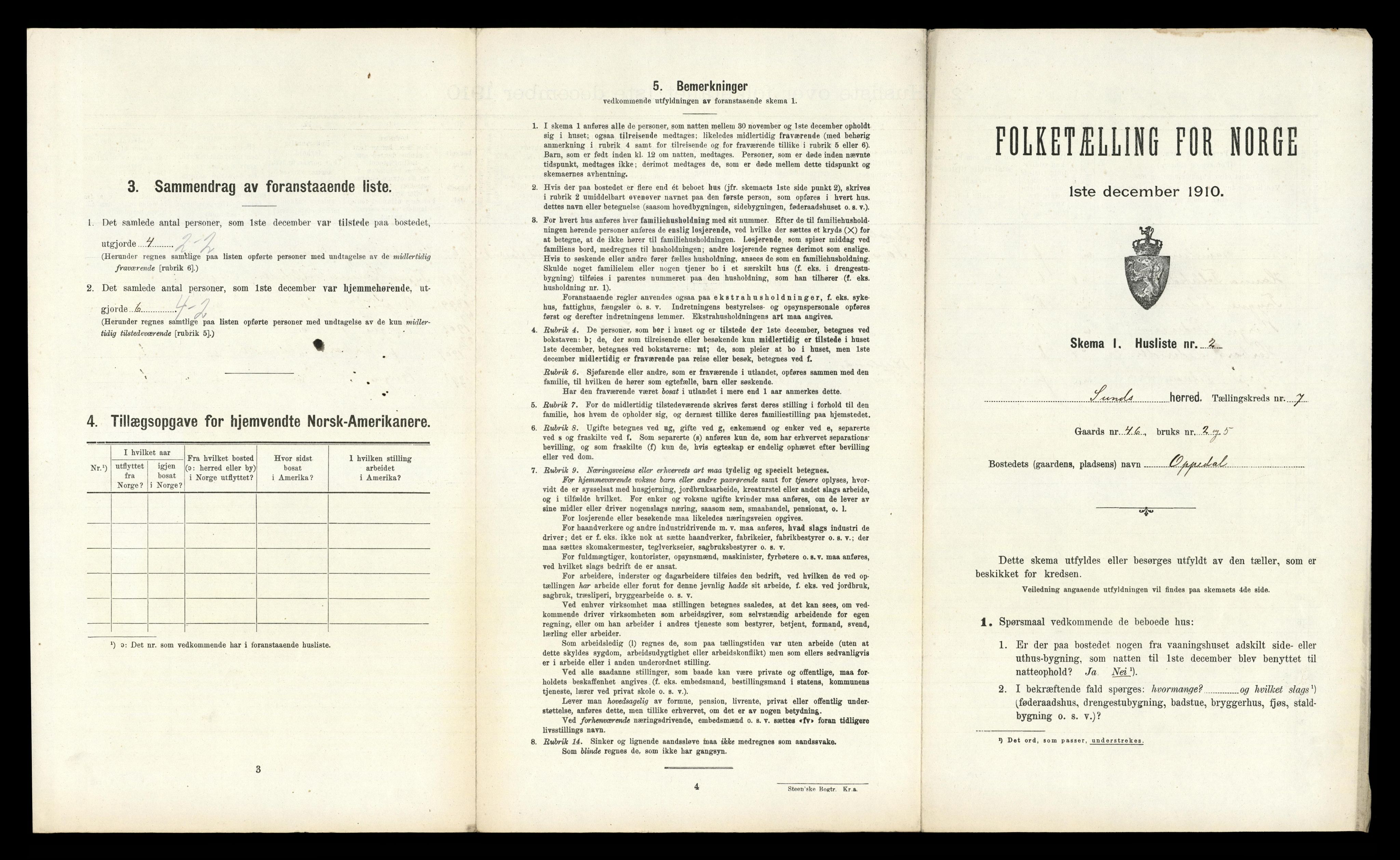 RA, Folketelling 1910 for 1245 Sund herred, 1910, s. 738