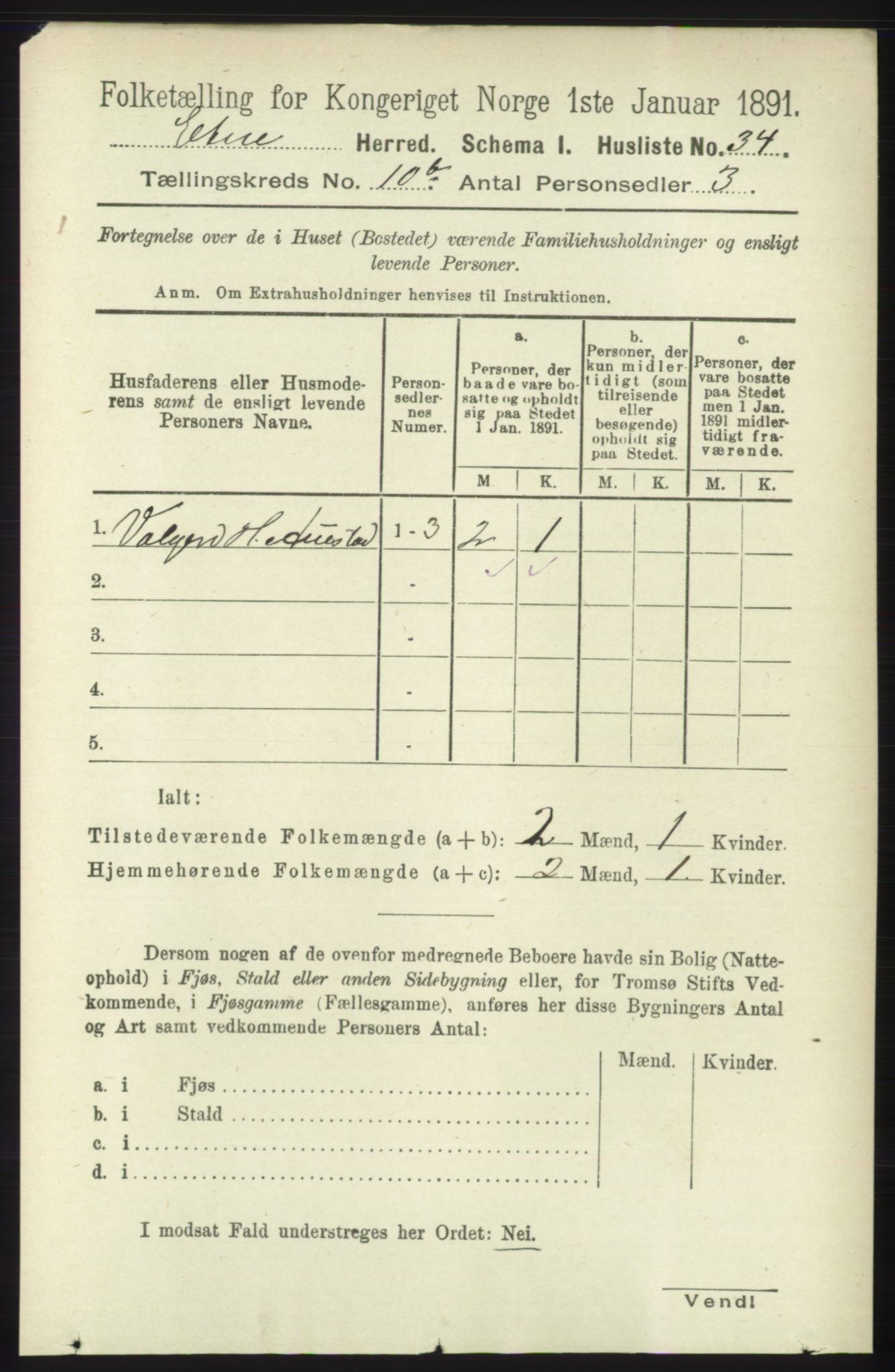 RA, Folketelling 1891 for 1211 Etne herred, 1891, s. 1986