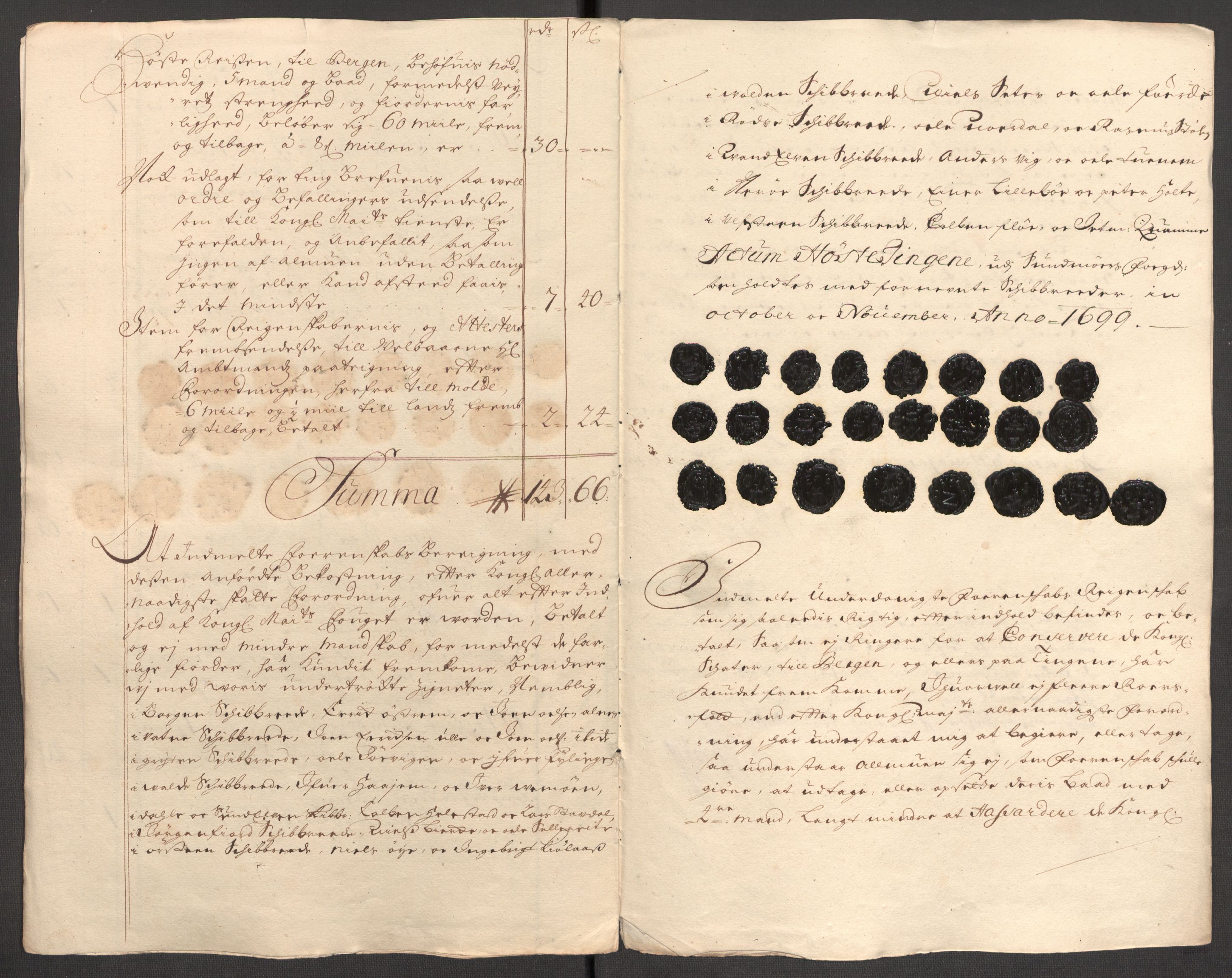 Rentekammeret inntil 1814, Reviderte regnskaper, Fogderegnskap, AV/RA-EA-4092/R54/L3557: Fogderegnskap Sunnmøre, 1699, s. 250