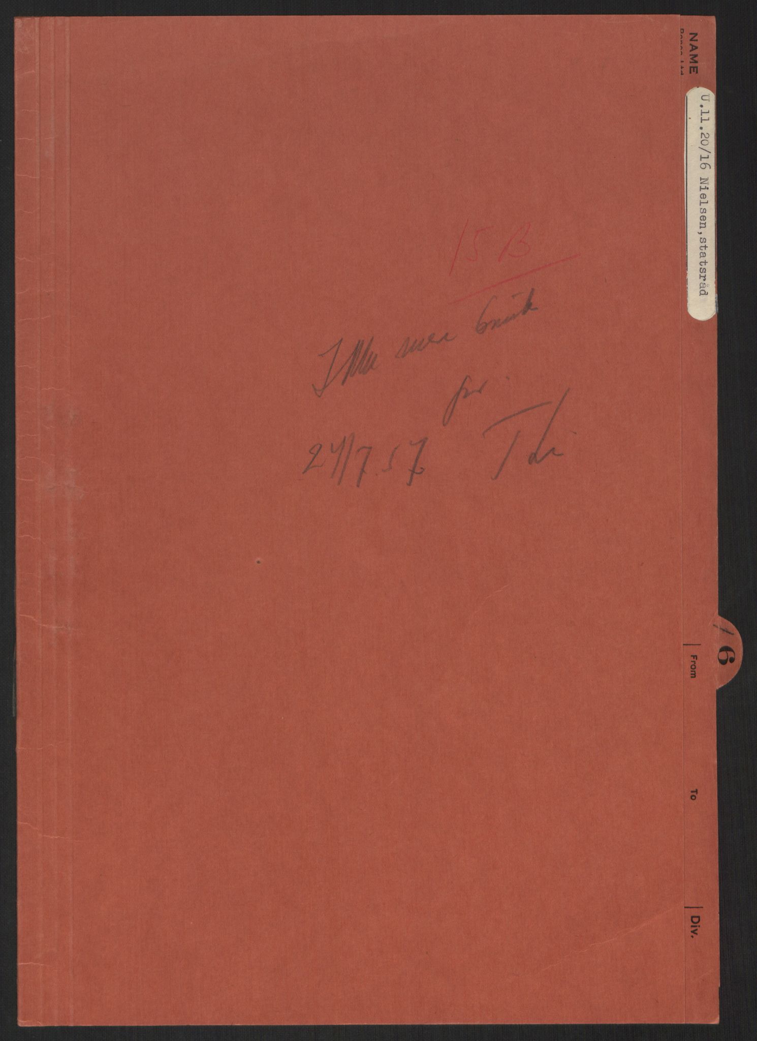 Lie, Trygve, RA/PA-1407/D/L0003: Blandet korrespondanse., 1940-1948, s. 1