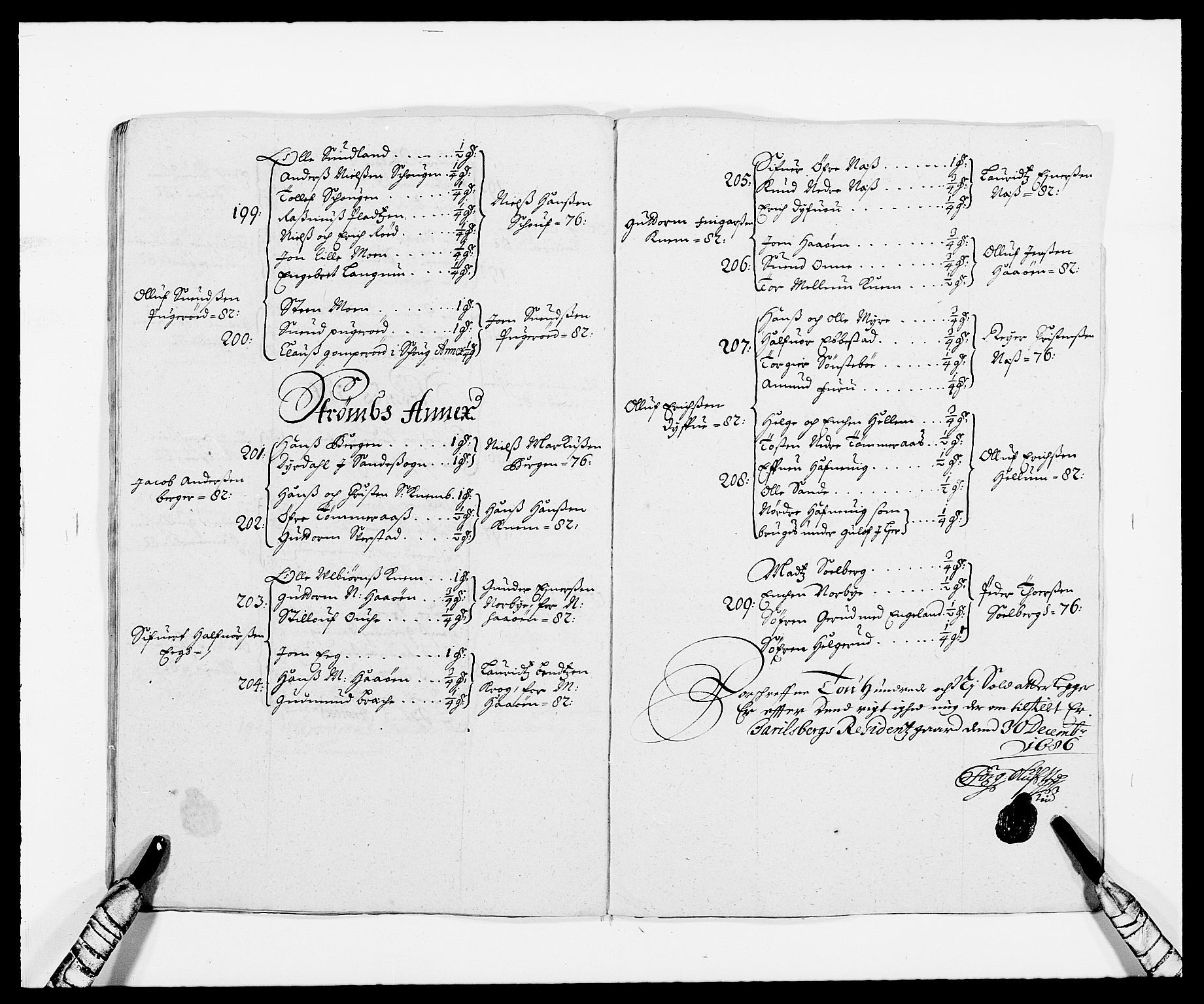 Rentekammeret inntil 1814, Reviderte regnskaper, Fogderegnskap, AV/RA-EA-4092/R32/L1857: Fogderegnskap Jarlsberg grevskap, 1686-1690, s. 294