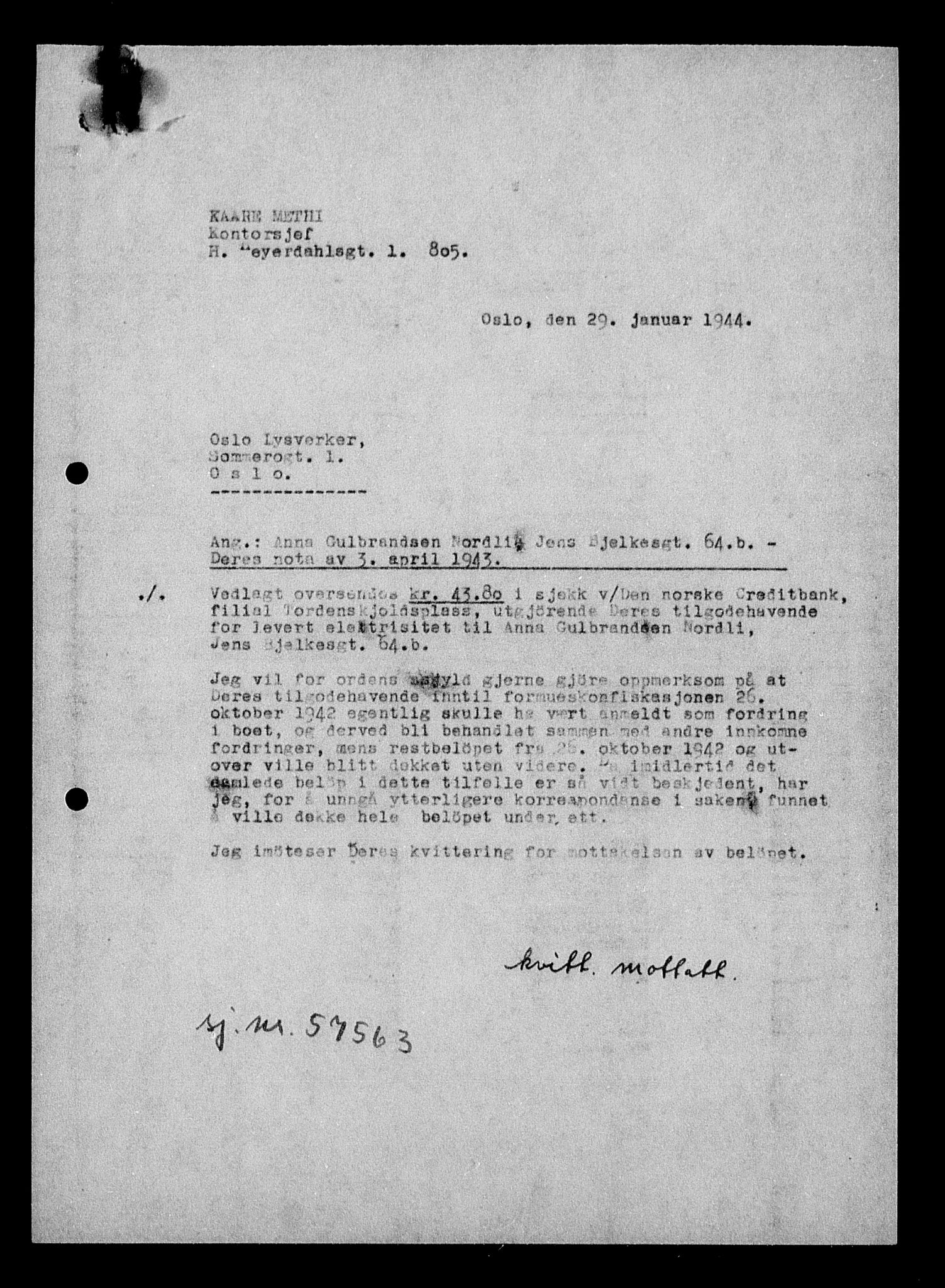 Justisdepartementet, Tilbakeføringskontoret for inndratte formuer, AV/RA-S-1564/H/Hc/Hcc/L0967: --, 1945-1947, s. 477