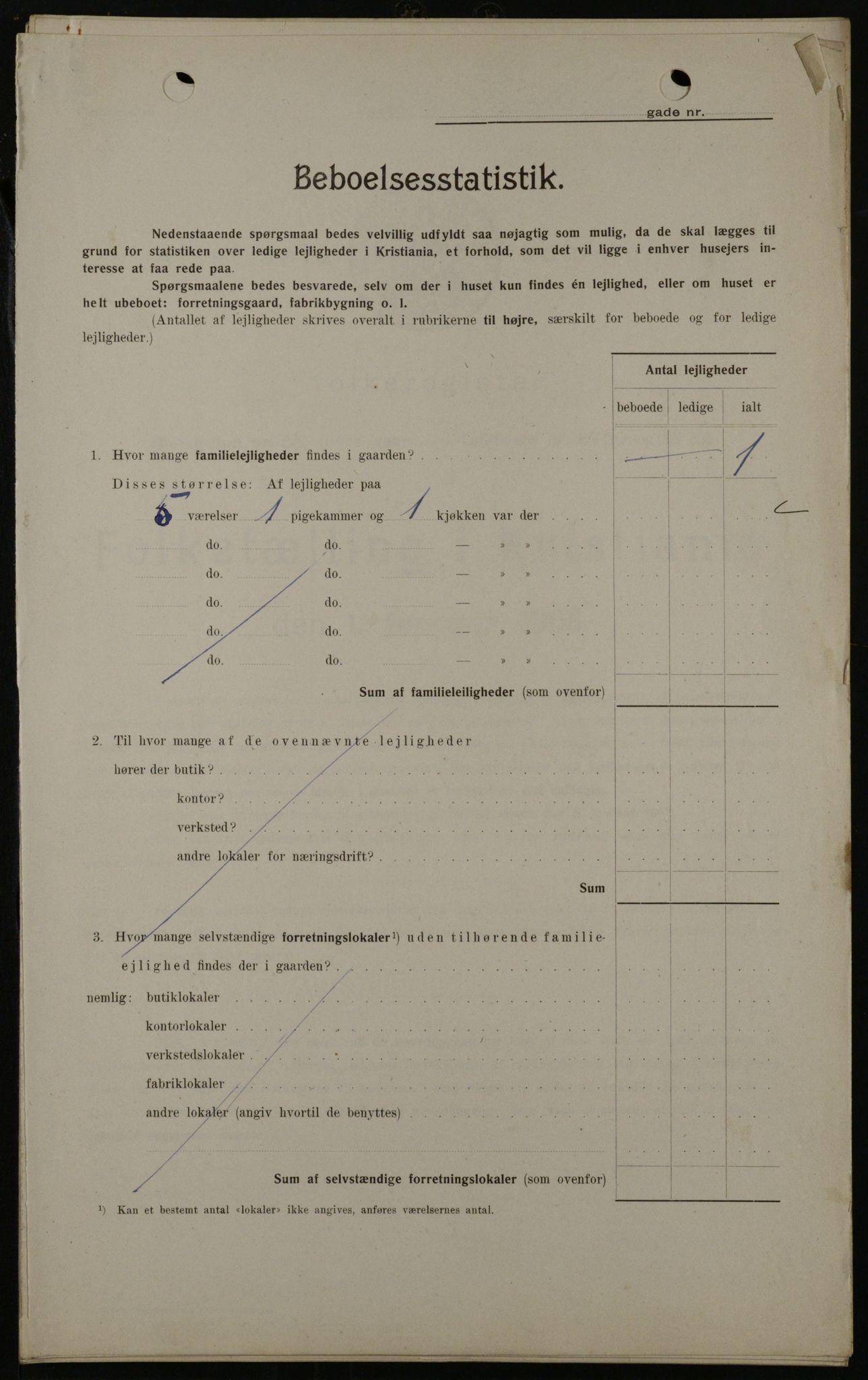 OBA, Kommunal folketelling 1.2.1908 for Kristiania kjøpstad, 1908, s. 26422