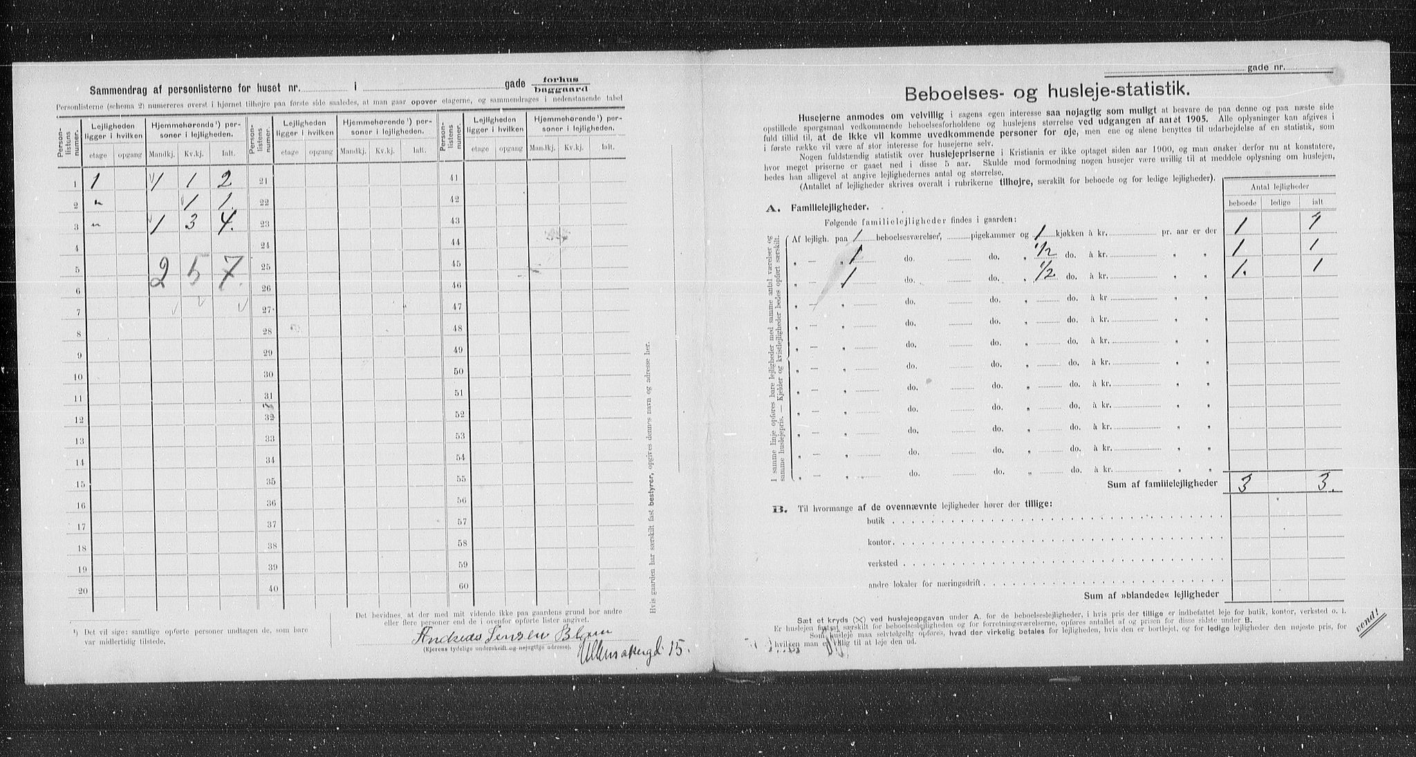 OBA, Kommunal folketelling 31.12.1905 for Kristiania kjøpstad, 1905, s. 62382