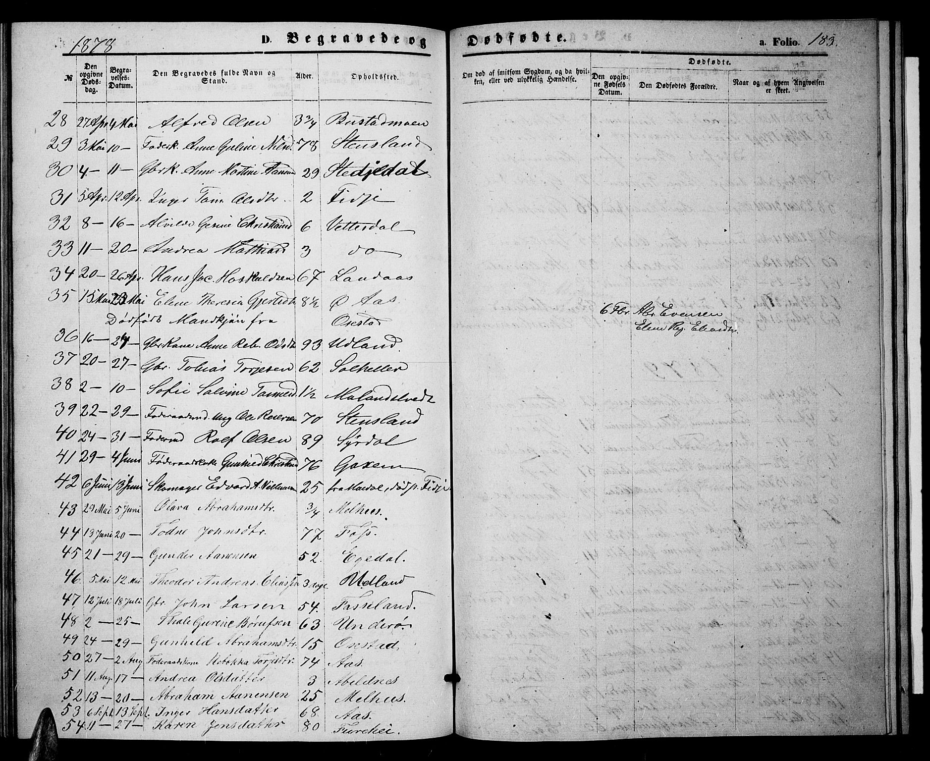 Sør-Audnedal sokneprestkontor, AV/SAK-1111-0039/F/Fb/Fbb/L0004: Klokkerbok nr. B 4, 1868-1879, s. 183