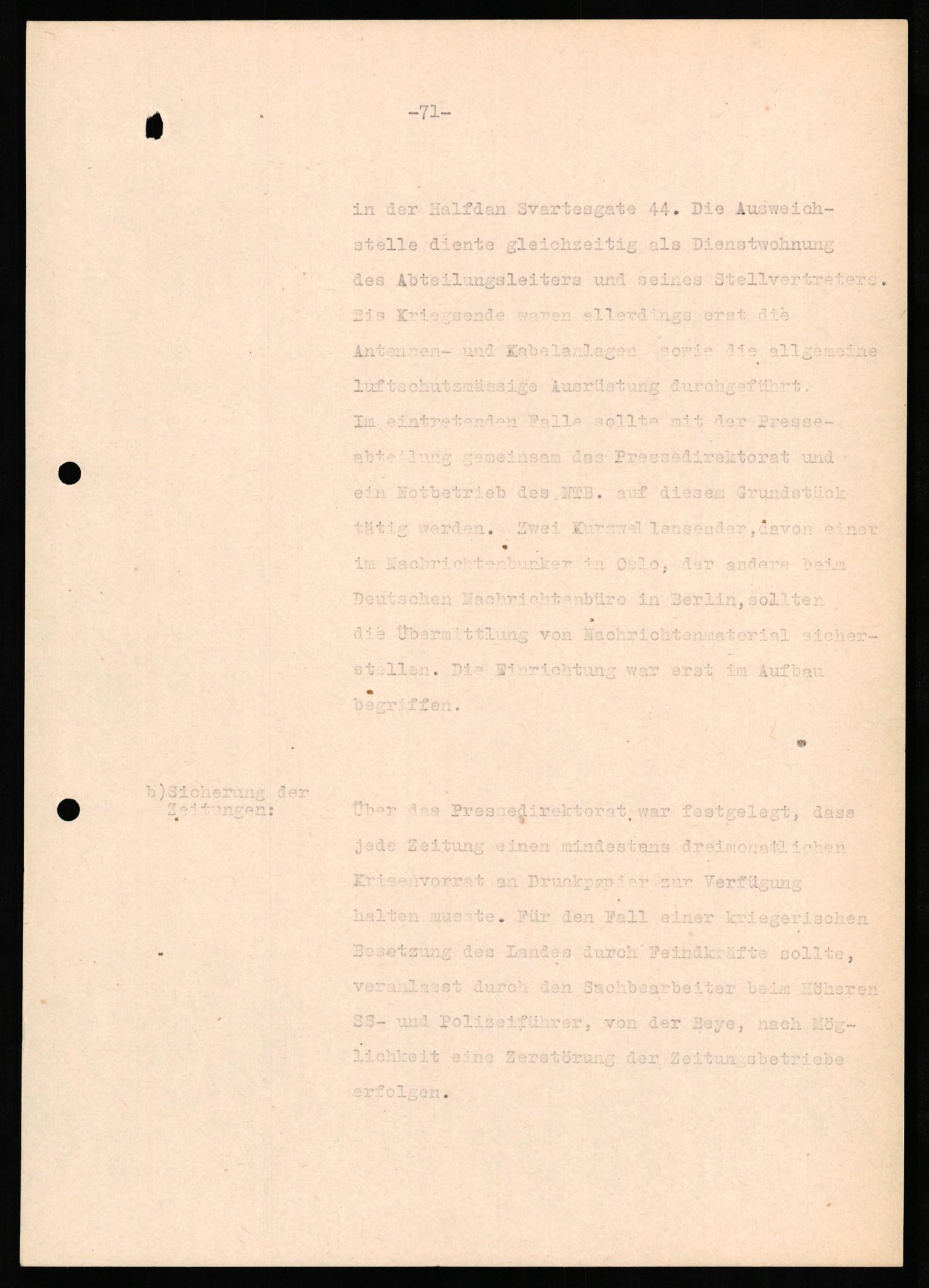 Forsvaret, Forsvarets overkommando II, RA/RAFA-3915/D/Db/L0022: CI Questionaires. Tyske okkupasjonsstyrker i Norge. Tyskere., 1945-1946, s. 361