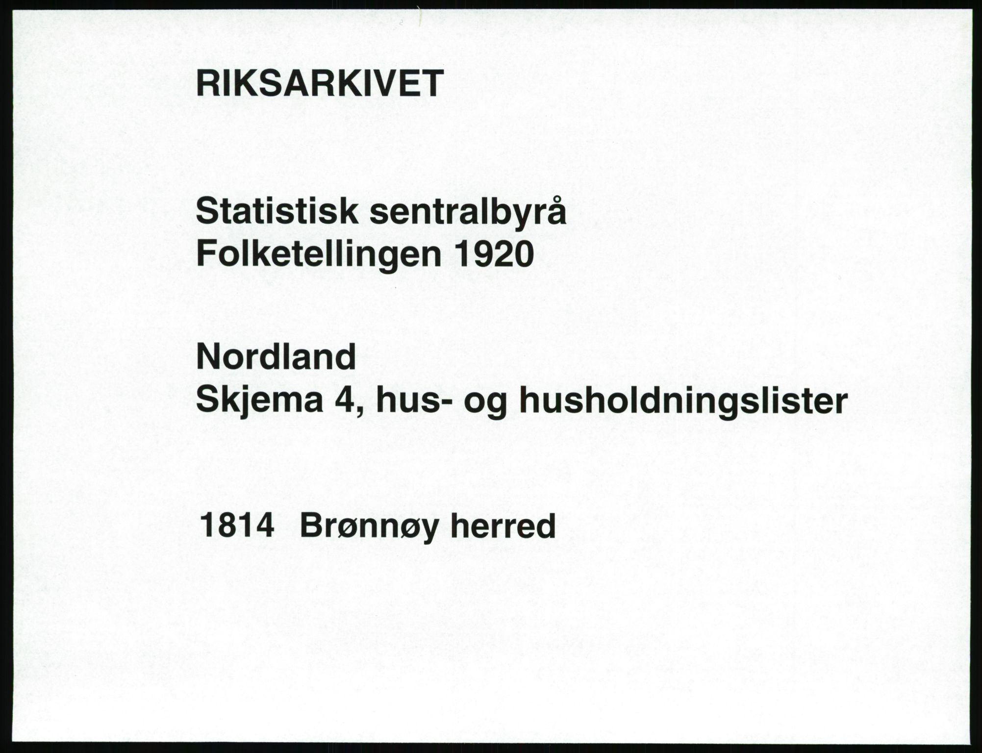 SAT, Folketelling 1920 for 1814 Brønnøy herred, 1920, s. 46
