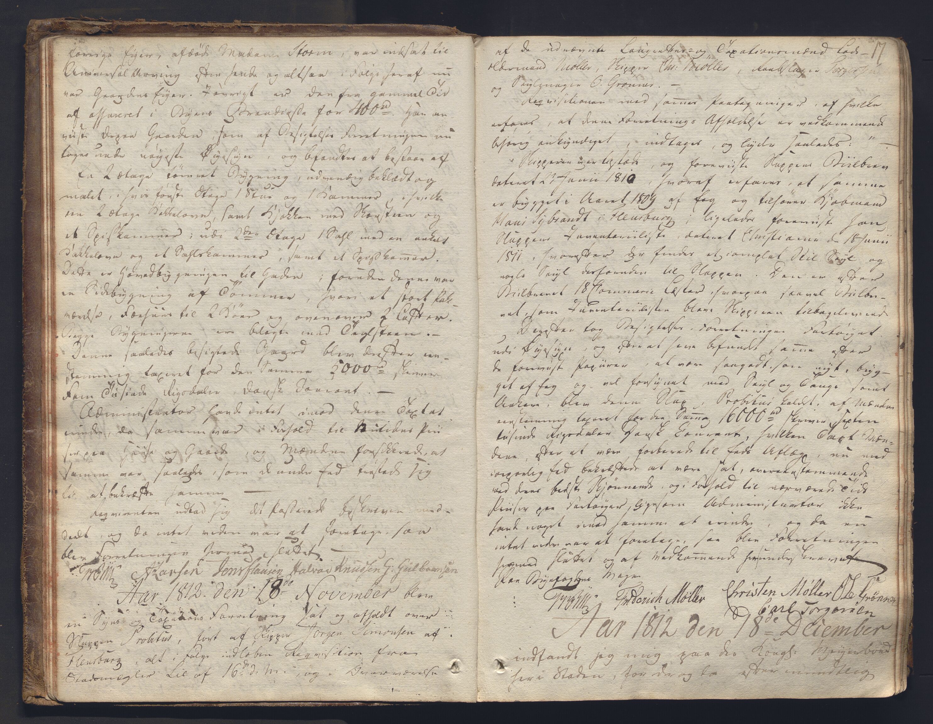 Christiania byfogd, AV/SAO-A-11543/F/Fc/L0024: Ekstrarettsprotokoll, 1812-1845, s. 16b-17a