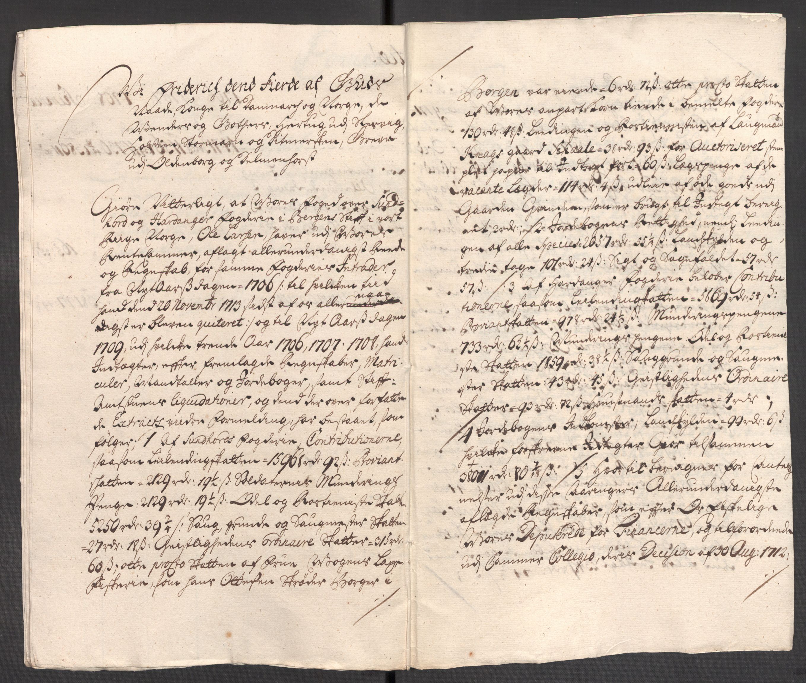 Rentekammeret inntil 1814, Reviderte regnskaper, Fogderegnskap, AV/RA-EA-4092/R48/L2985: Fogderegnskap Sunnhordland og Hardanger, 1708, s. 627