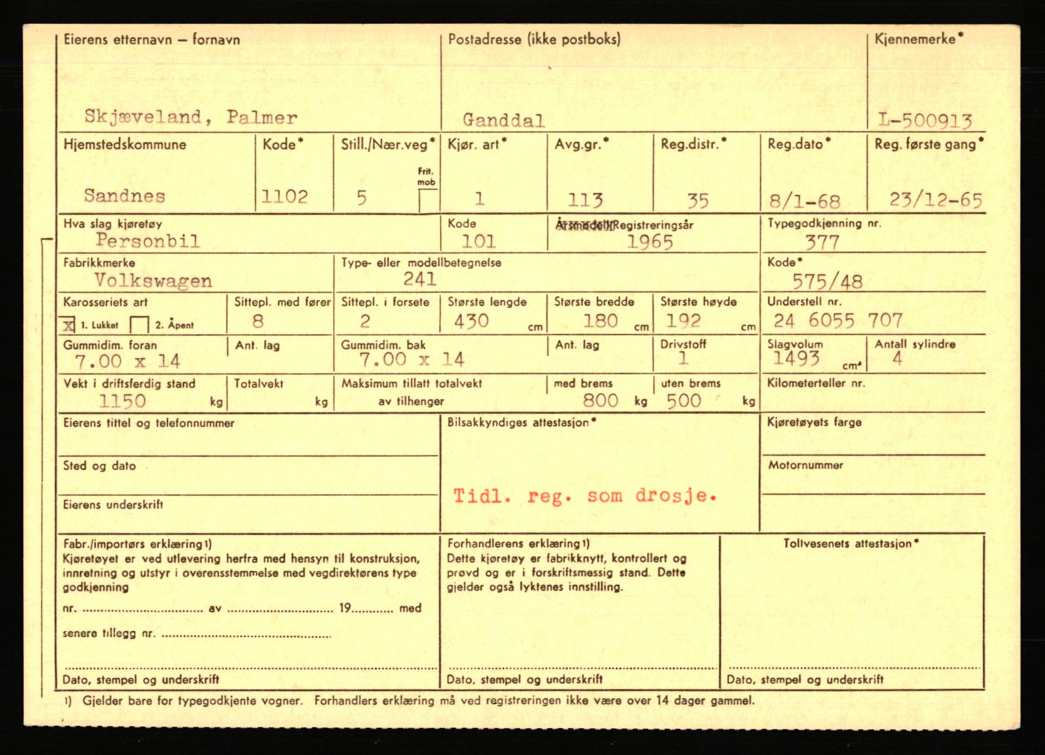 Stavanger trafikkstasjon, AV/SAST-A-101942/0/F/L0077: L-500000 - L-502999, 1930-1971, s. 647