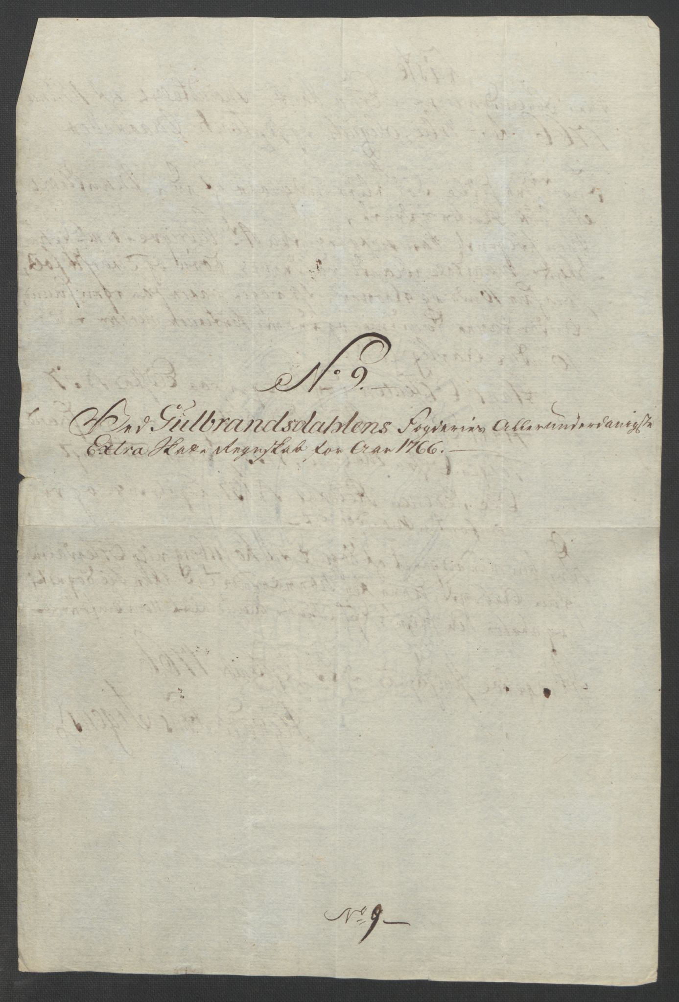 Rentekammeret inntil 1814, Reviderte regnskaper, Fogderegnskap, AV/RA-EA-4092/R17/L1266: Ekstraskatten Gudbrandsdal, 1762-1766, s. 566