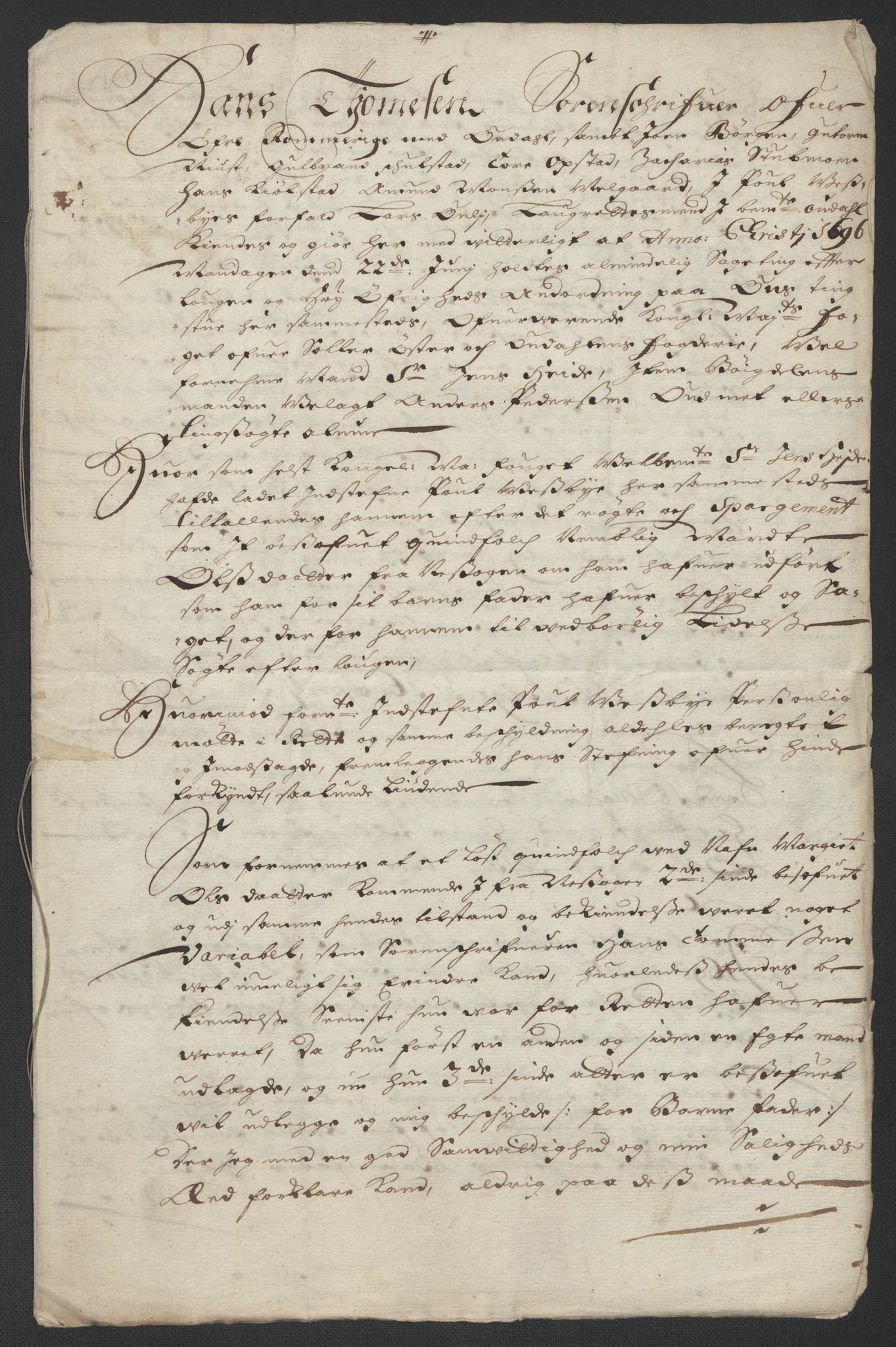 Rentekammeret inntil 1814, Reviderte regnskaper, Fogderegnskap, AV/RA-EA-4092/R13/L0834: Fogderegnskap Solør, Odal og Østerdal, 1696, s. 359