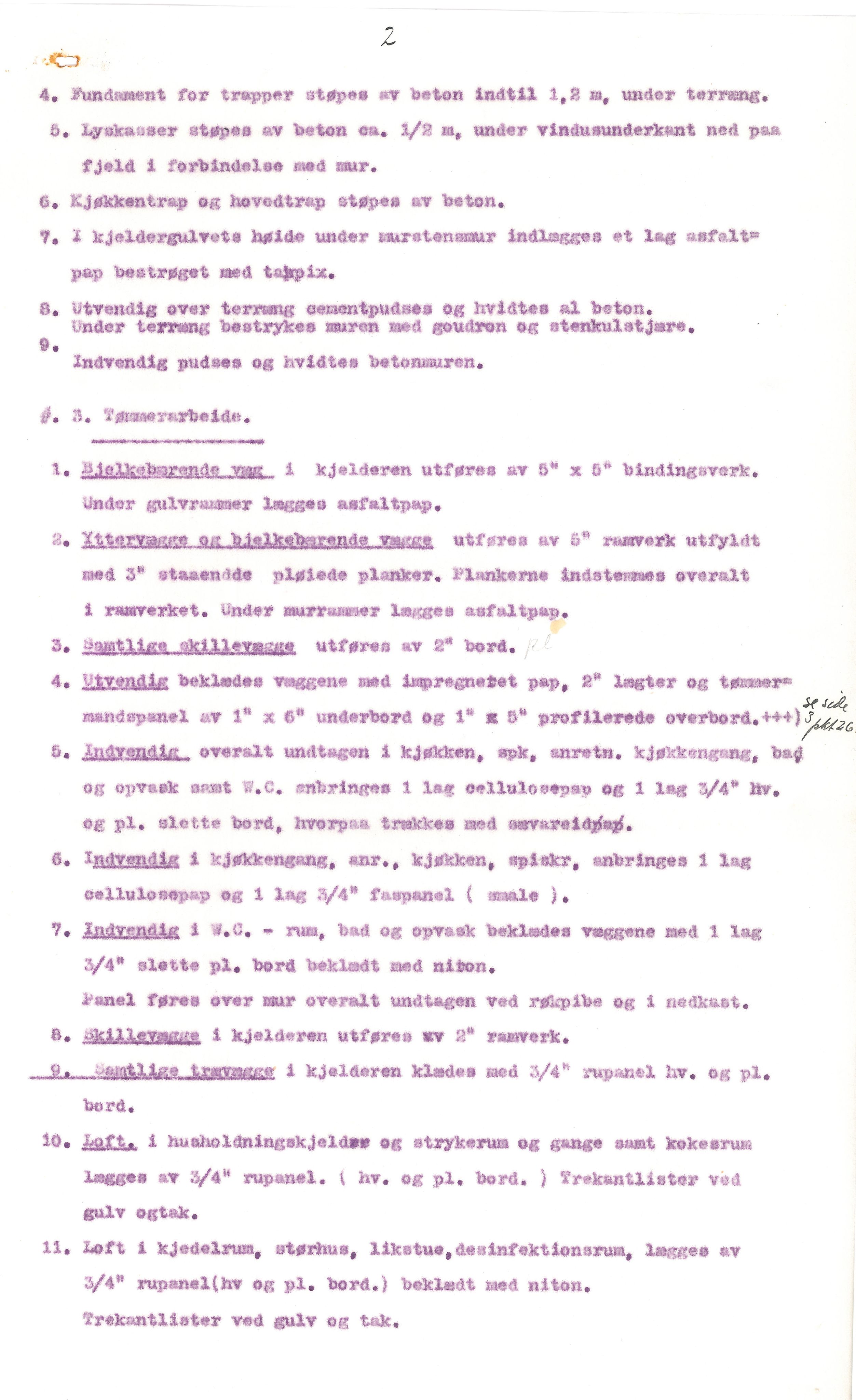 Byggekomiteen for Vardø Tuberkulosehjem, Vardø Sanitetsforening, VAMU/A-0004/F/L0001/0007: Byggekomiteens dokumenter / Arbeider og Materiel for pleiehjem for tuberkuløse, 1914