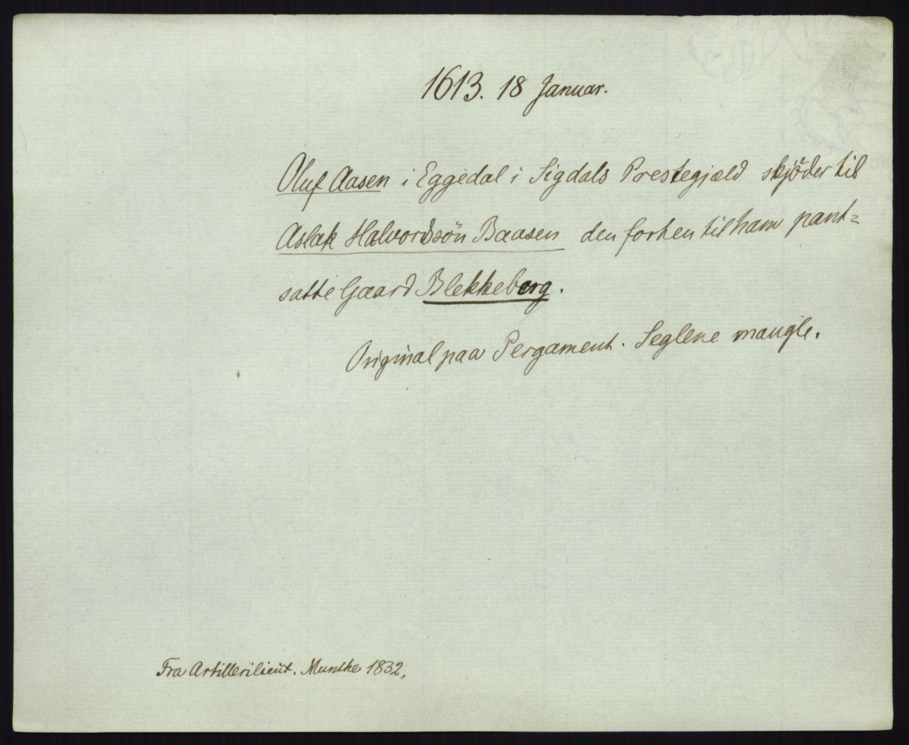 Riksarkivets diplomsamling, AV/RA-EA-5965/F35/F35b/L0006: Riksarkivets diplomer, seddelregister, 1613-1624, s. 3