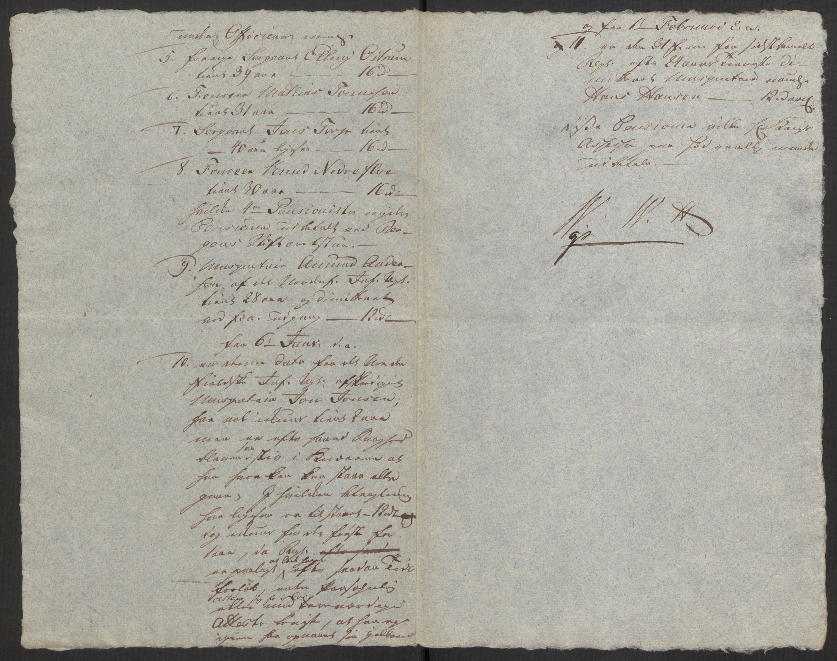 Forsvaret, Den norske kvesthuskasse/krigshospitalkasse, AV/RA-RAFA-1887/F/Fa/L0008: Konsepter, 1790-1793, s. 758