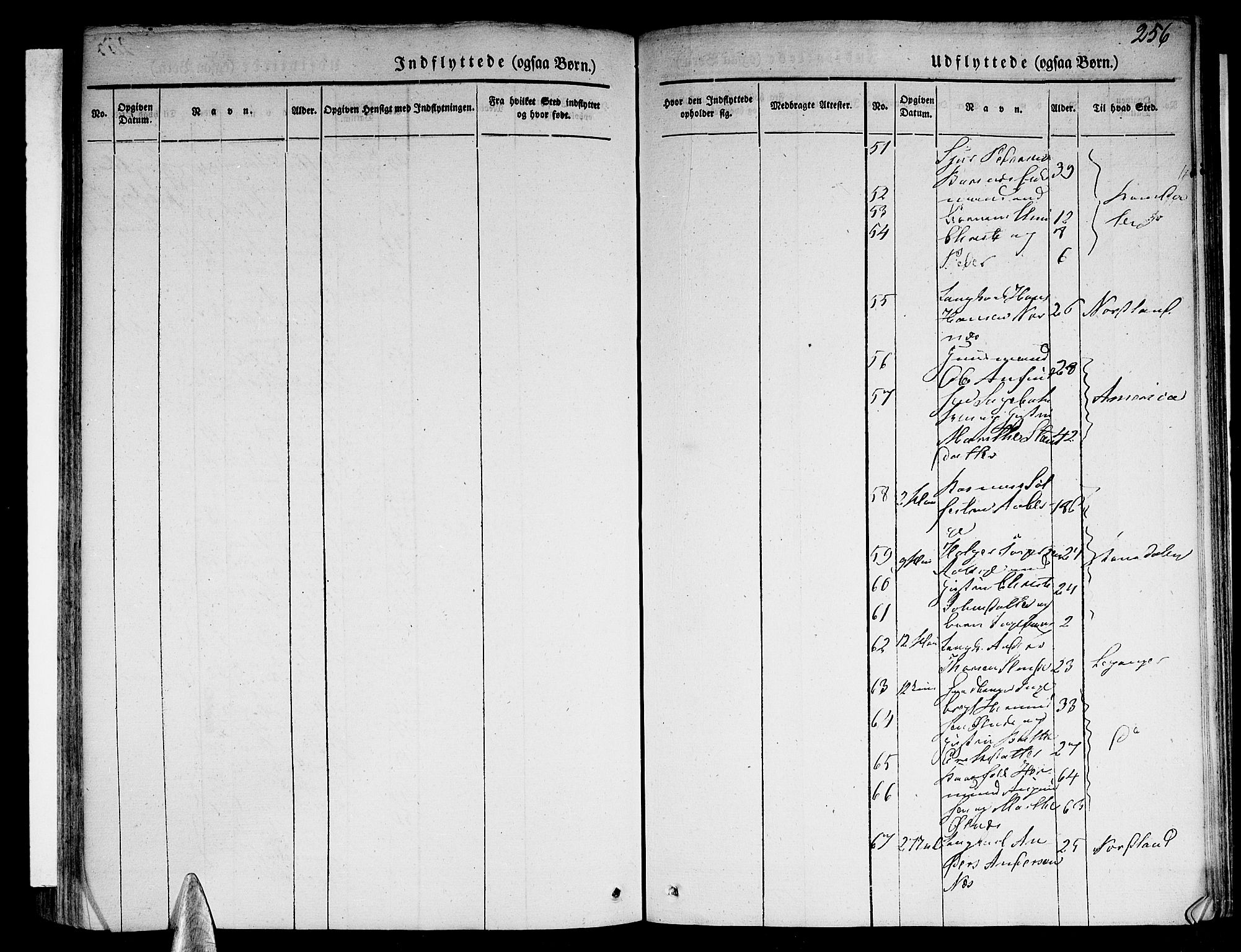 Sogndal sokneprestembete, AV/SAB-A-81301/H/Haa/Haaa/L0011: Ministerialbok nr. A 11, 1839-1847, s. 256