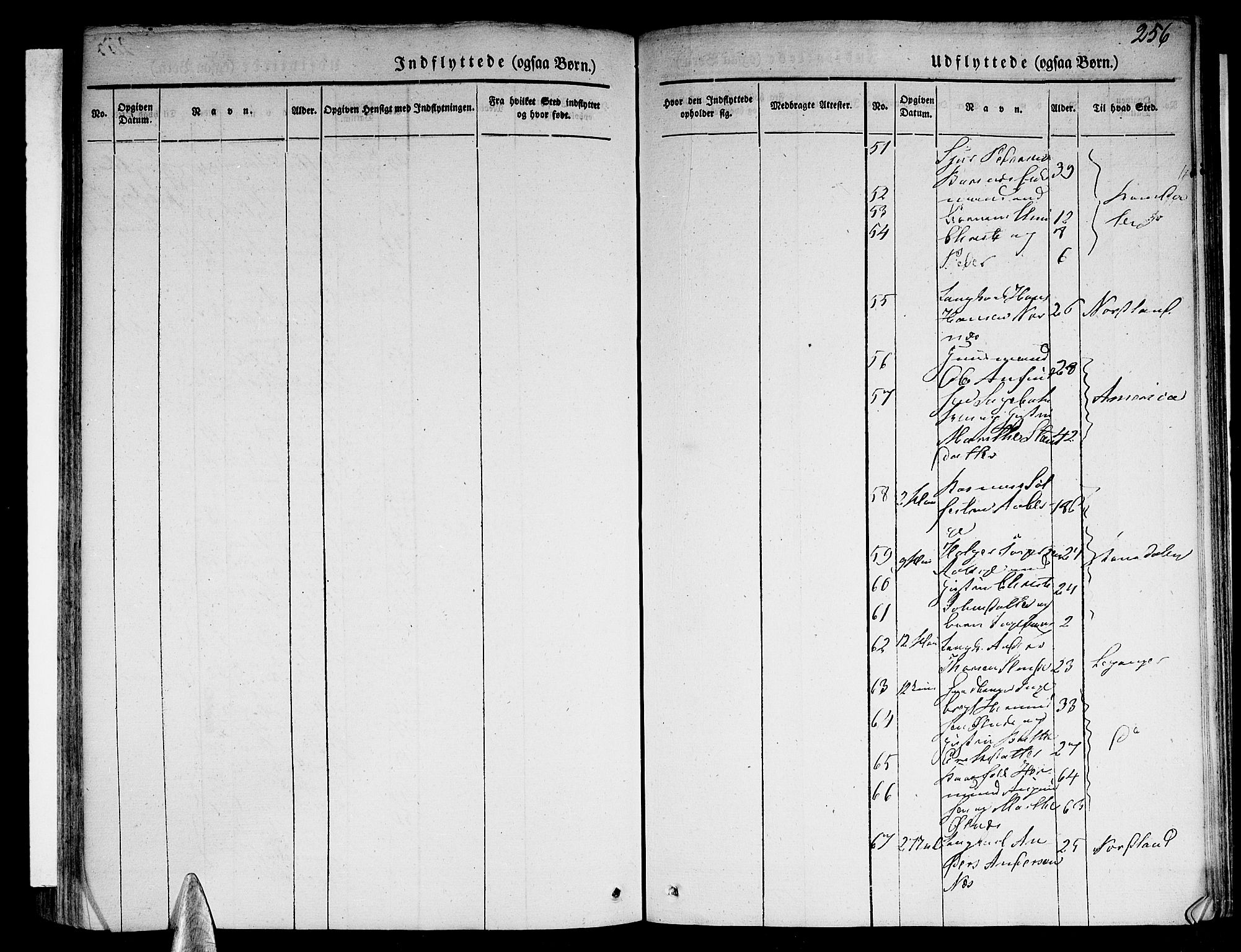 Sogndal sokneprestembete, SAB/A-81301/H/Haa/Haaa/L0011: Ministerialbok nr. A 11, 1839-1847, s. 256