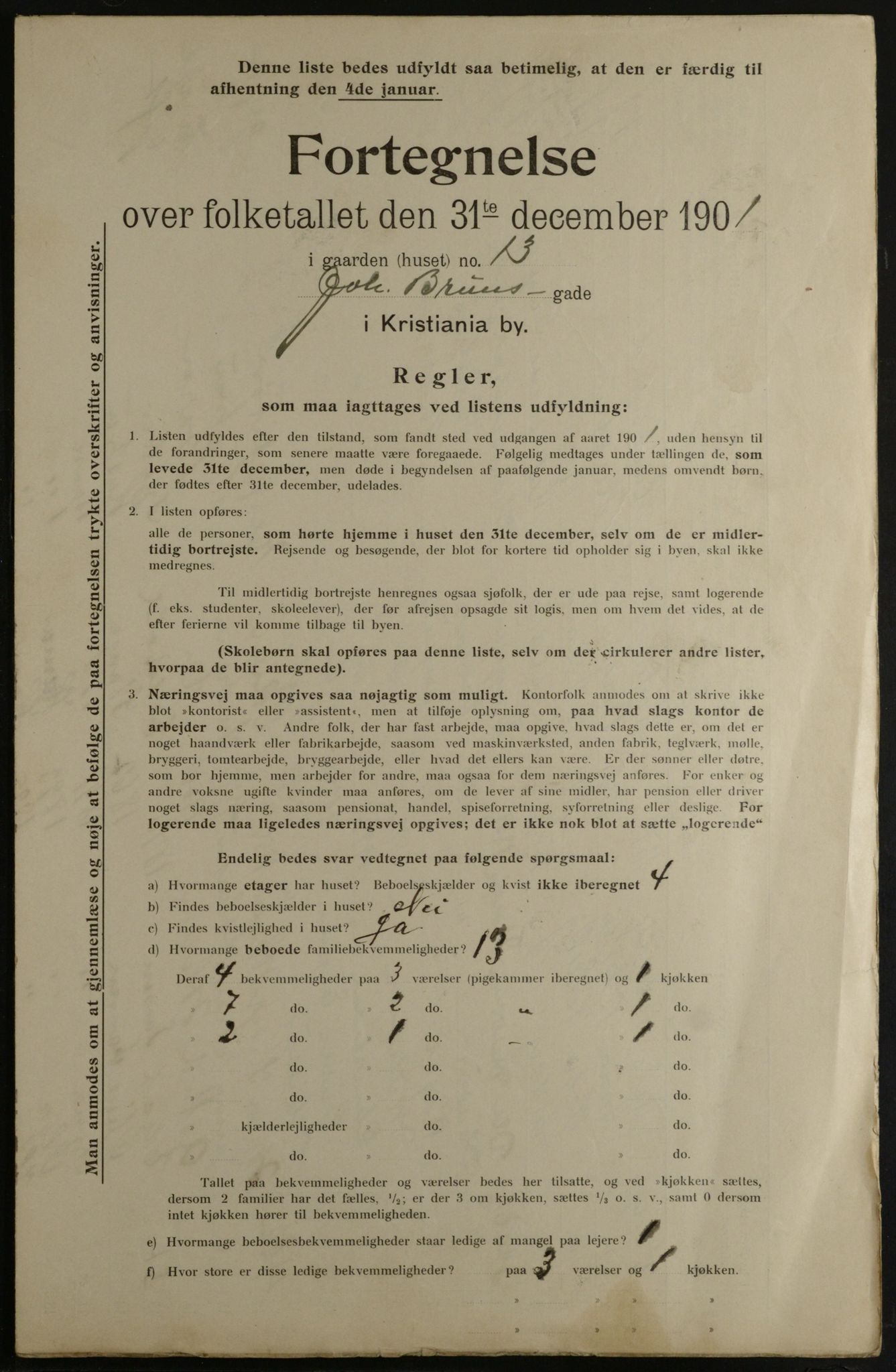 OBA, Kommunal folketelling 31.12.1901 for Kristiania kjøpstad, 1901, s. 7324